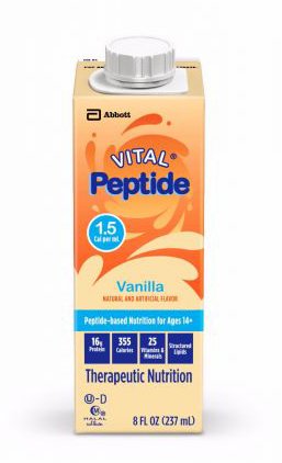 Vital® Peptide 1.5 Vanilla Therapeutic Nutrition, 8-ounce carton 66236