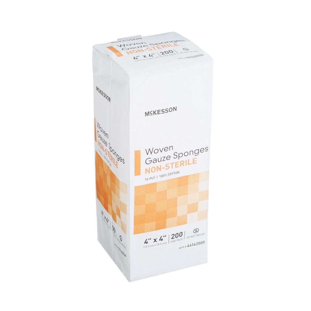 McKesson Gauze Sponge, 4 x 4 Inch, 16-Ply 44162000