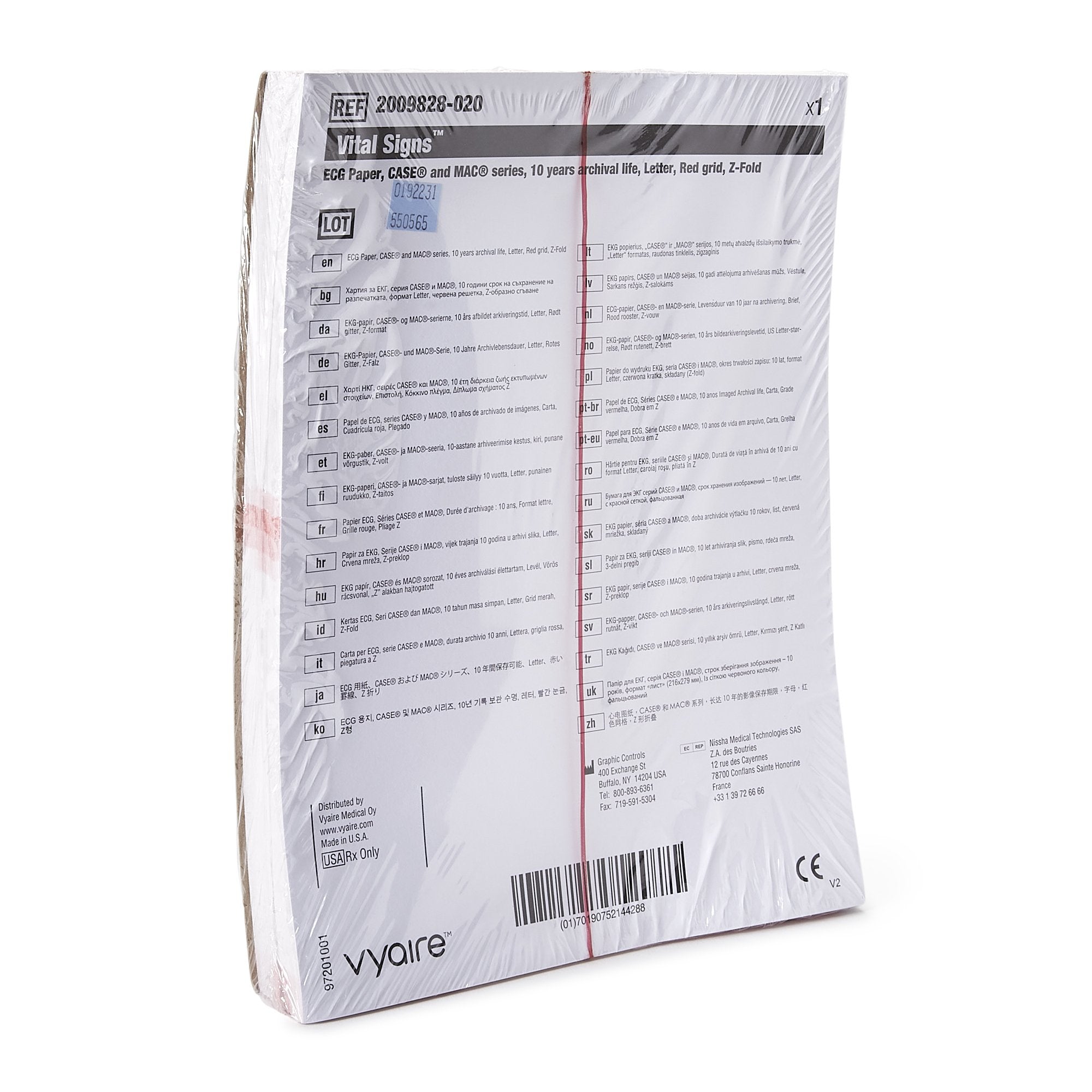 Vital Signs® ECG / EEG Recording Paper 2009828-020