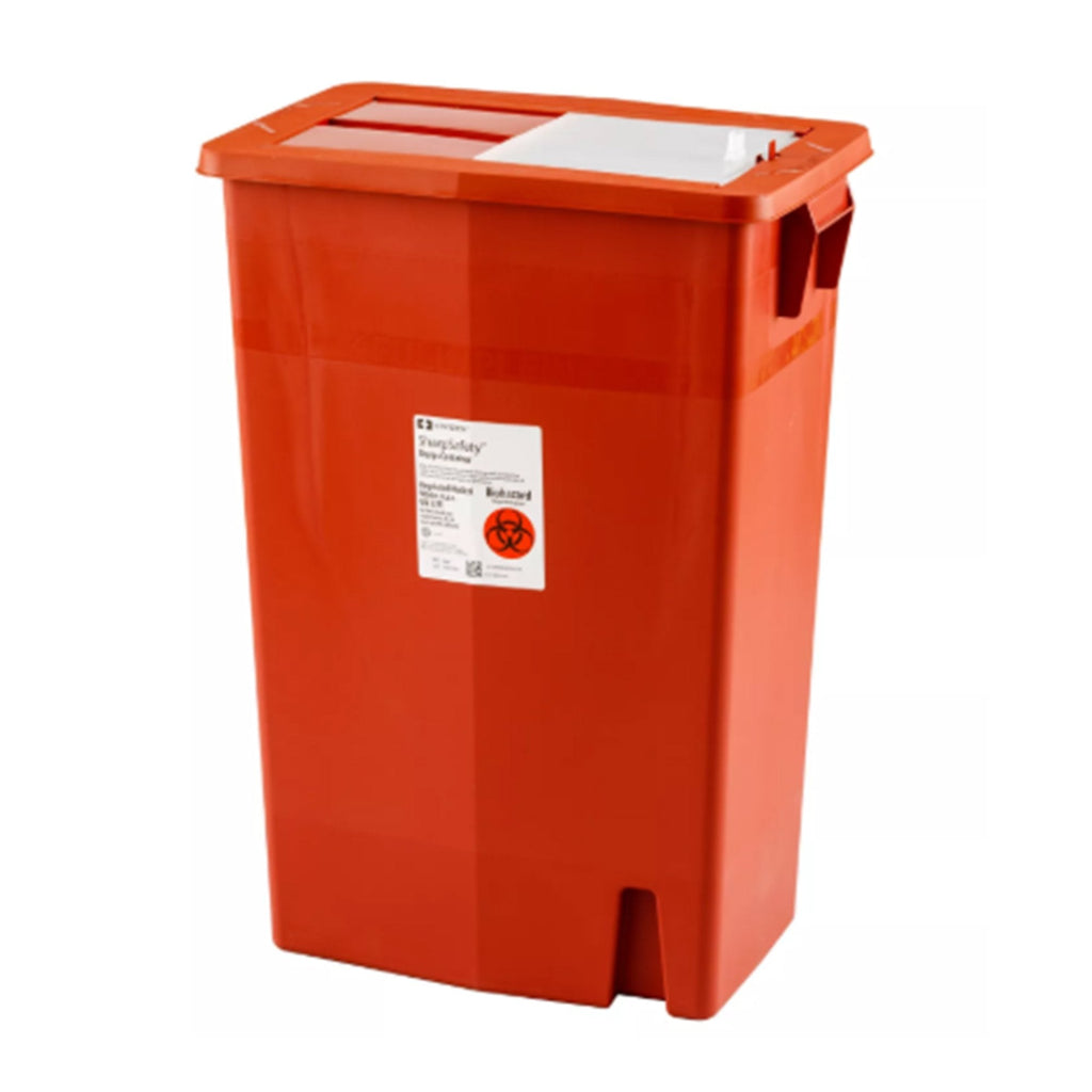 SharpSafety™ Multi-purpose Sharps Container, 18 Gallon, 26 x 18¼ x 12¾ Inch 8938