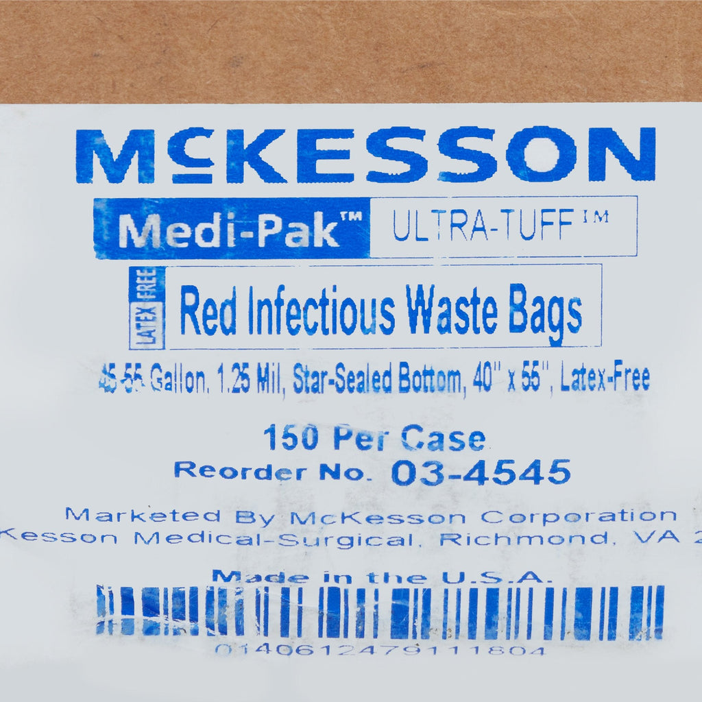 McKesson 45 - 55 Gallon Infectious Waste Bag 03-4545