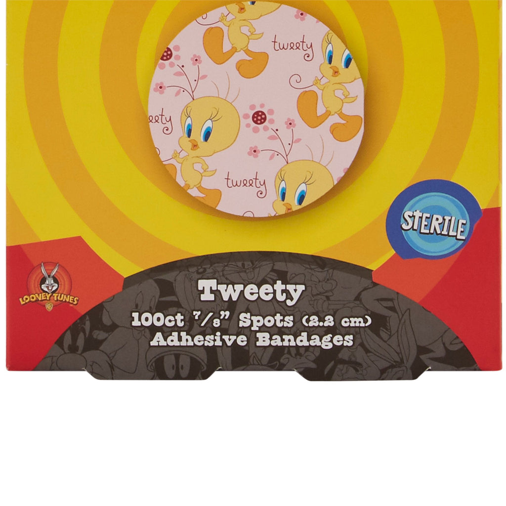 Looney Tunes™ Stat Strip® Adhesive Spot Bandage, 7/8-Inch Round 1074737