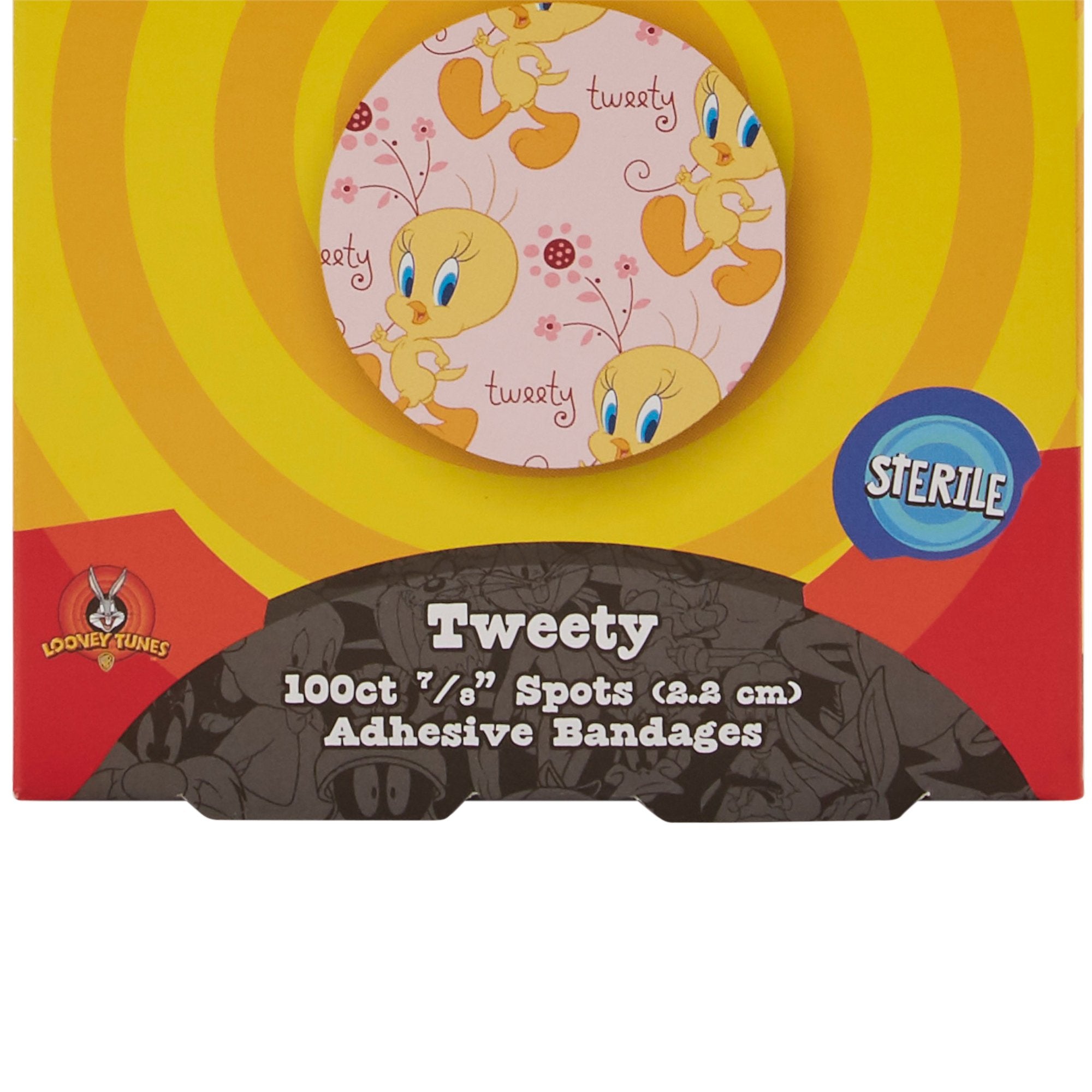 Looney Tunes™ Stat Strip® Adhesive Spot Bandage, 7/8-Inch Round 1074737