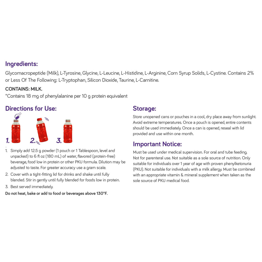 PhenylAde® GMP Mix-In for the Dietary Management of Phenylketonuria, Unflavored 201649
