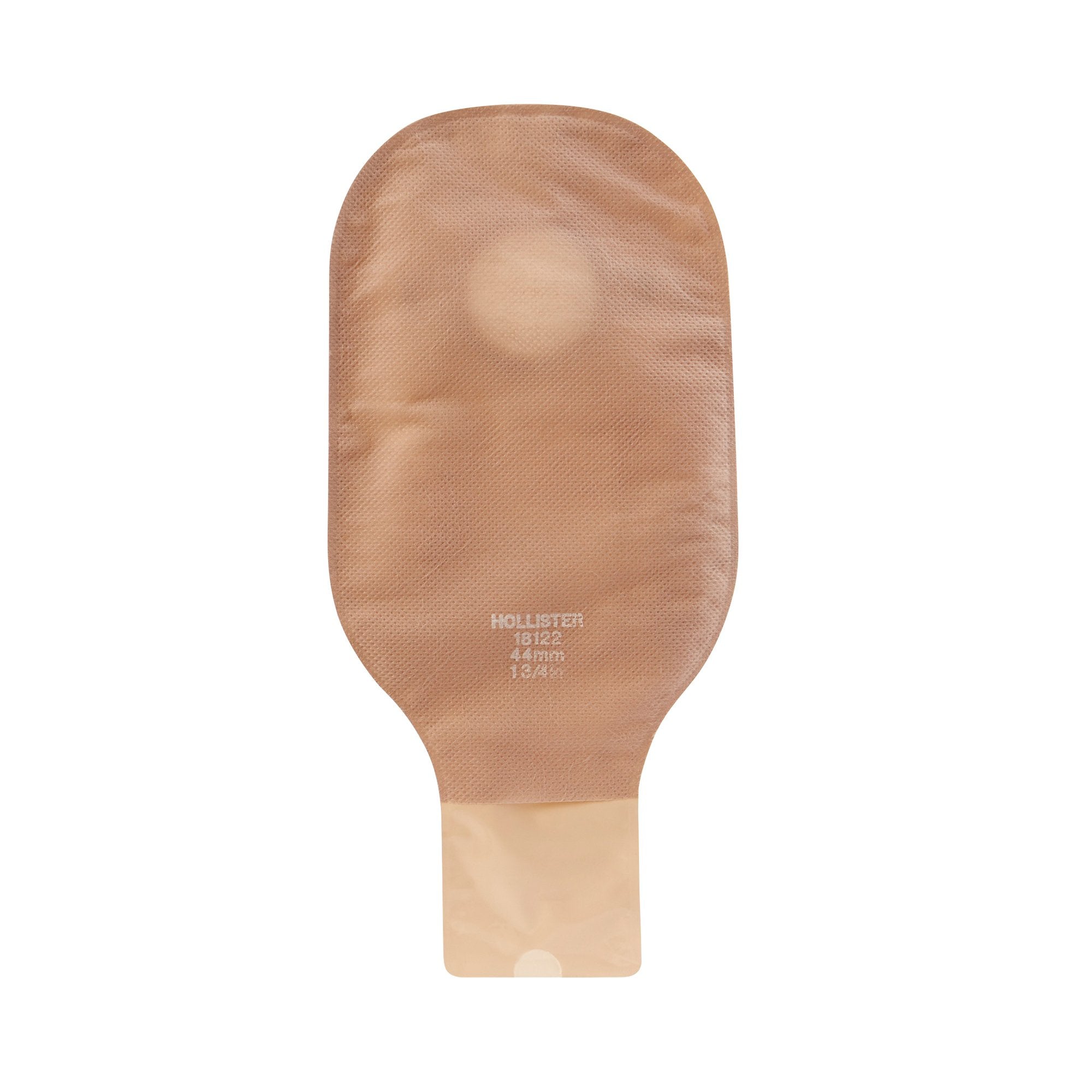 New Image™ 18122 Beige Colostomy Pouch, Pre-cut to Fit 44 mm Stomas, Green Match 18122
