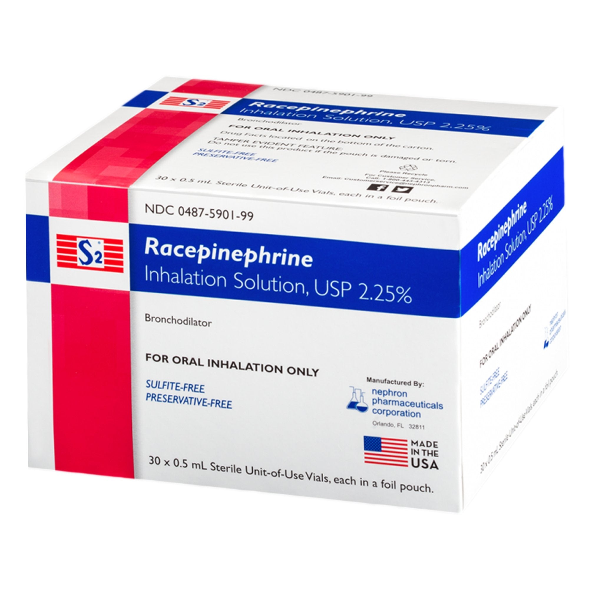 Nephron Inhalation Solution, 0.5 mL Vial 00487590199