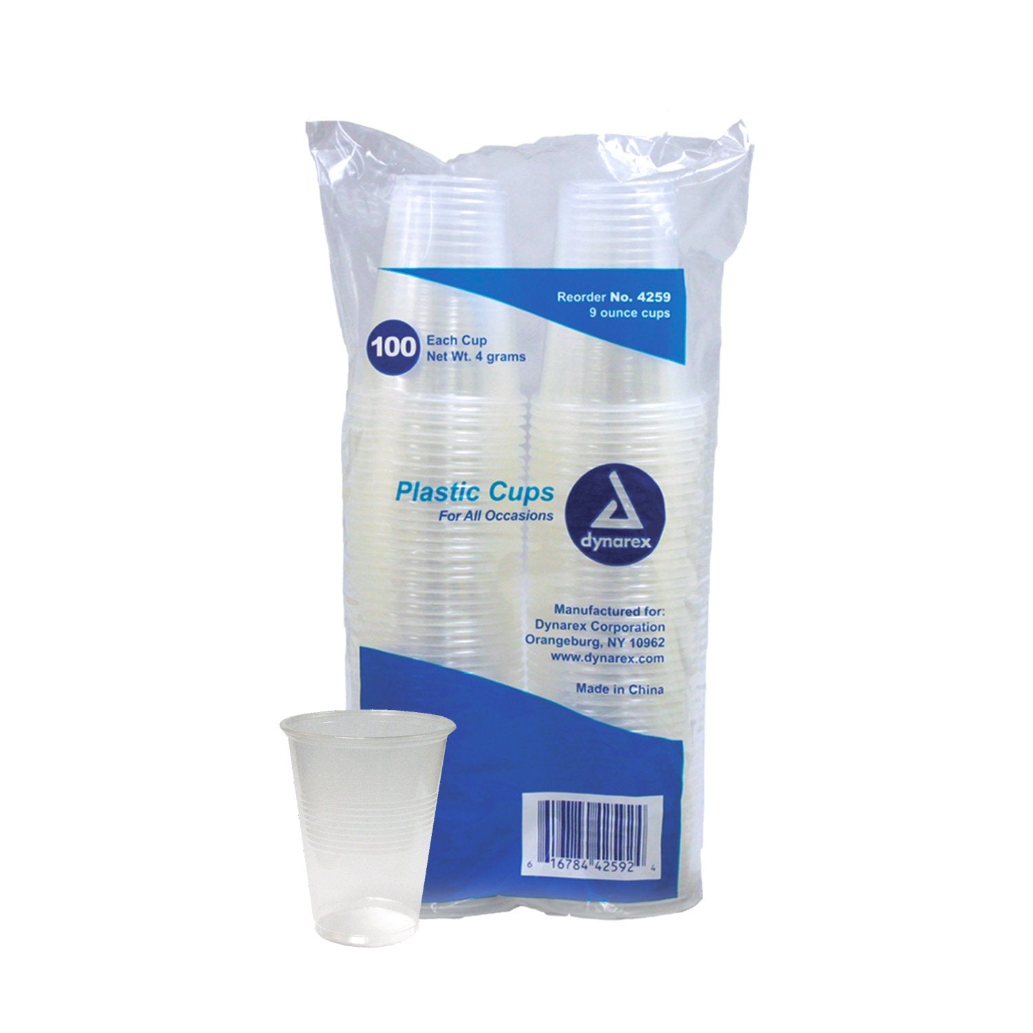 dynarex® Polypropylene Drinking Cup, 9 ounce 4259