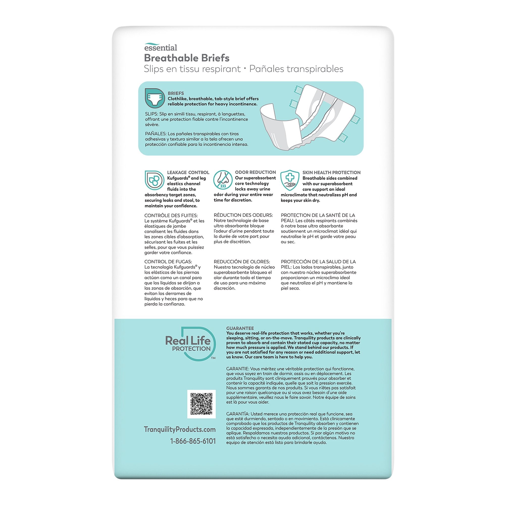Tranquility® Essential Heavy Incontinence Brief, Small 2744