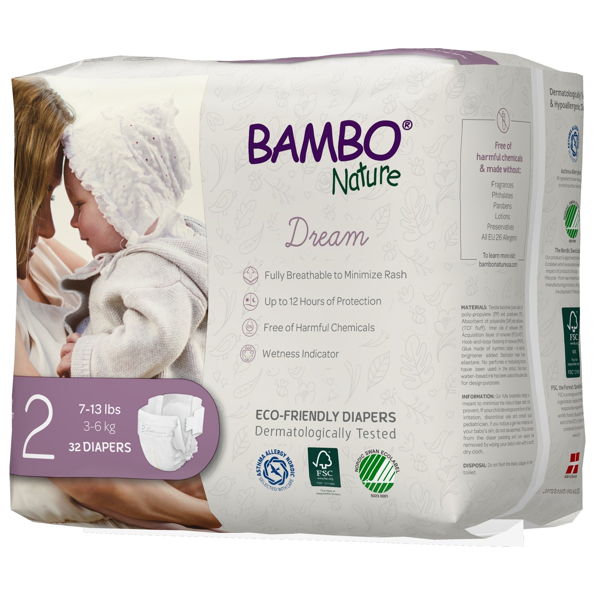 Bambo® Nature Diaper, Size 2 1000016924