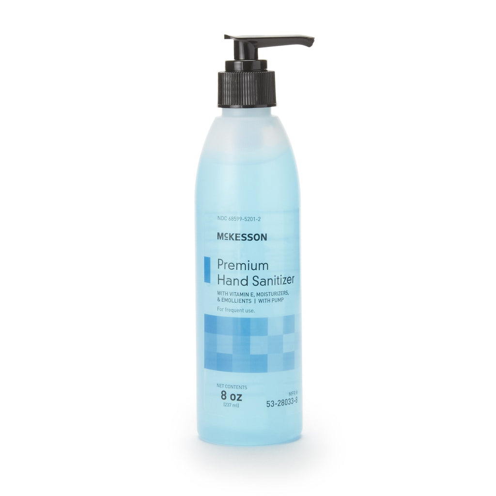 McKesson Premium Hand Sanitizer, 70% Alcohol Gel, 8 oz Bottle, Summer Rain Scent 53-28033-8