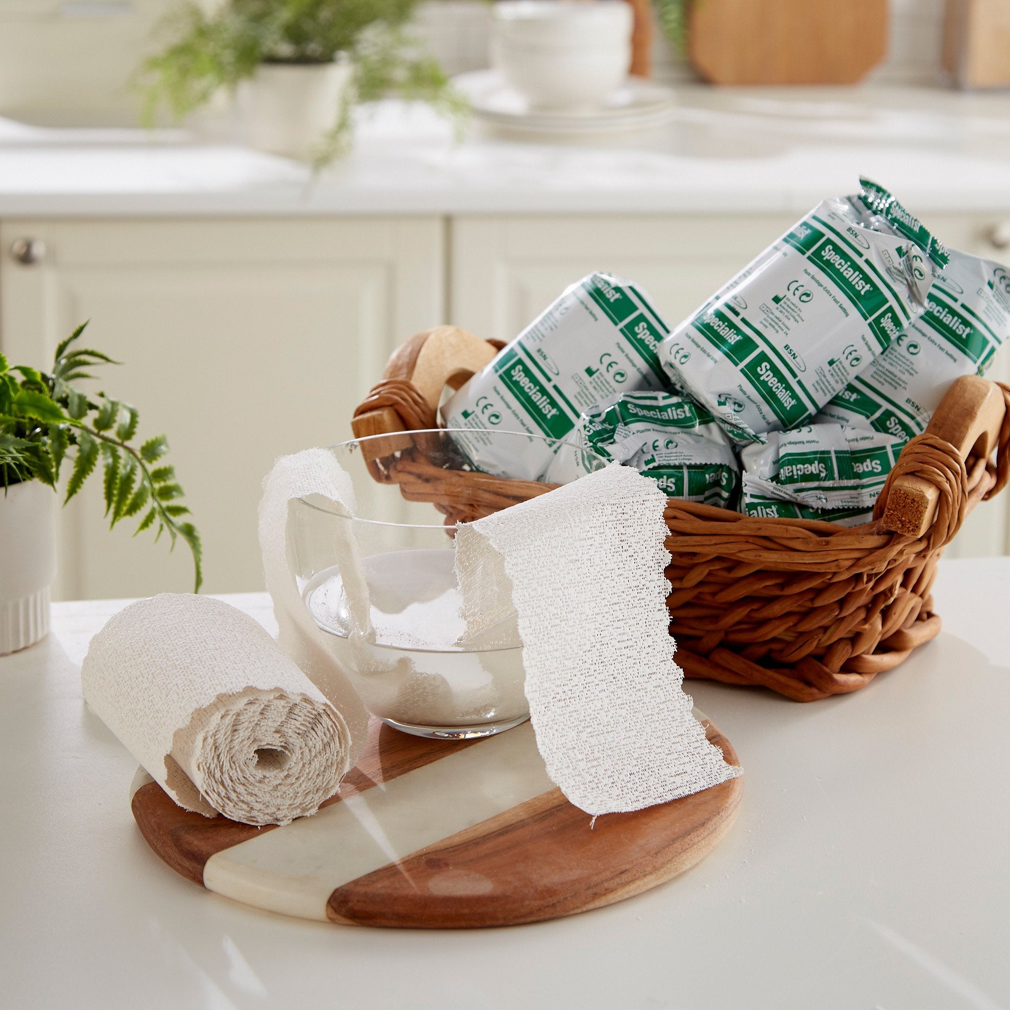 Specialist® Plaster Bandage, 4 Inch x 5 Yard 7367