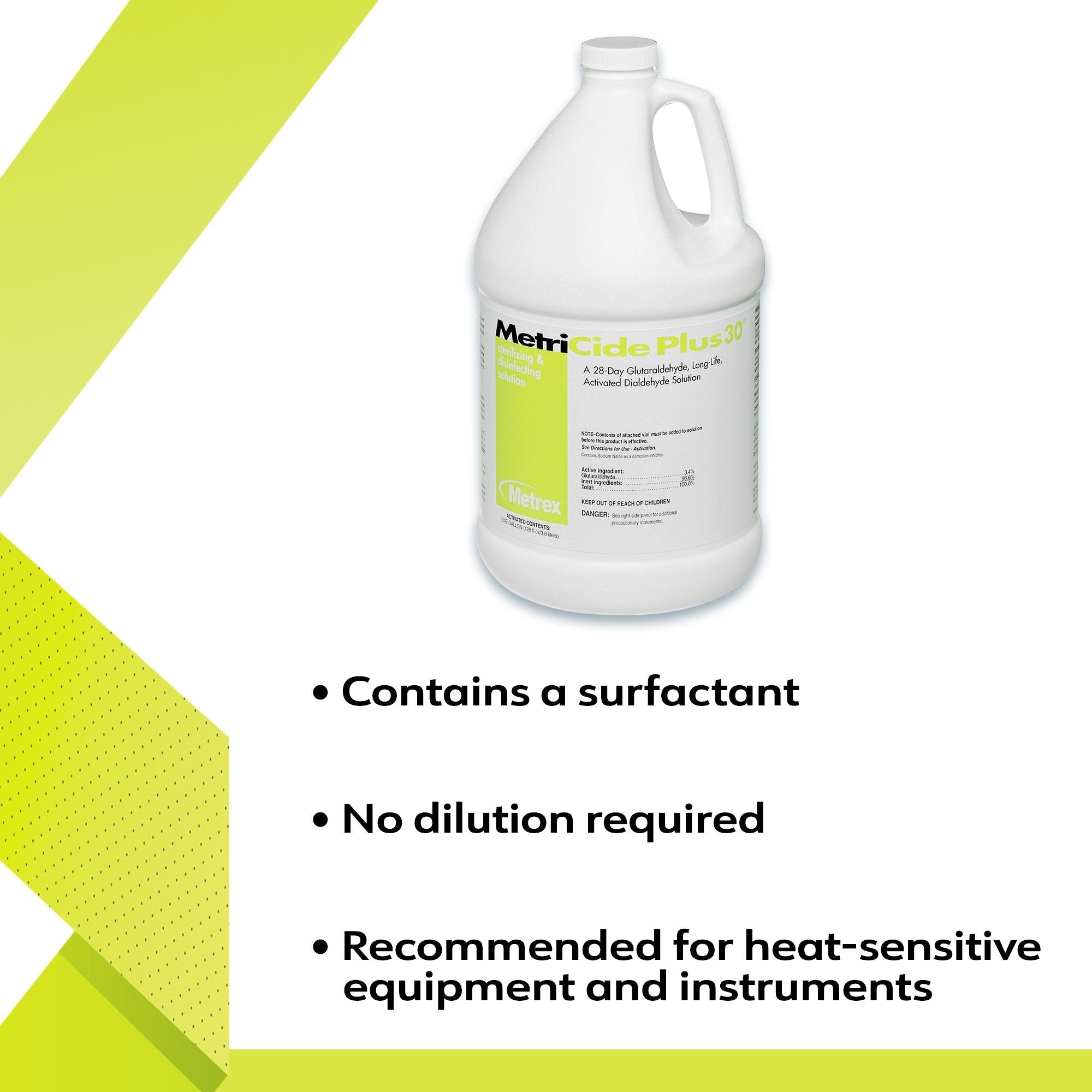 MetriCide Plus 30® Glutaraldehyde High Level Disinfectant 10-3200