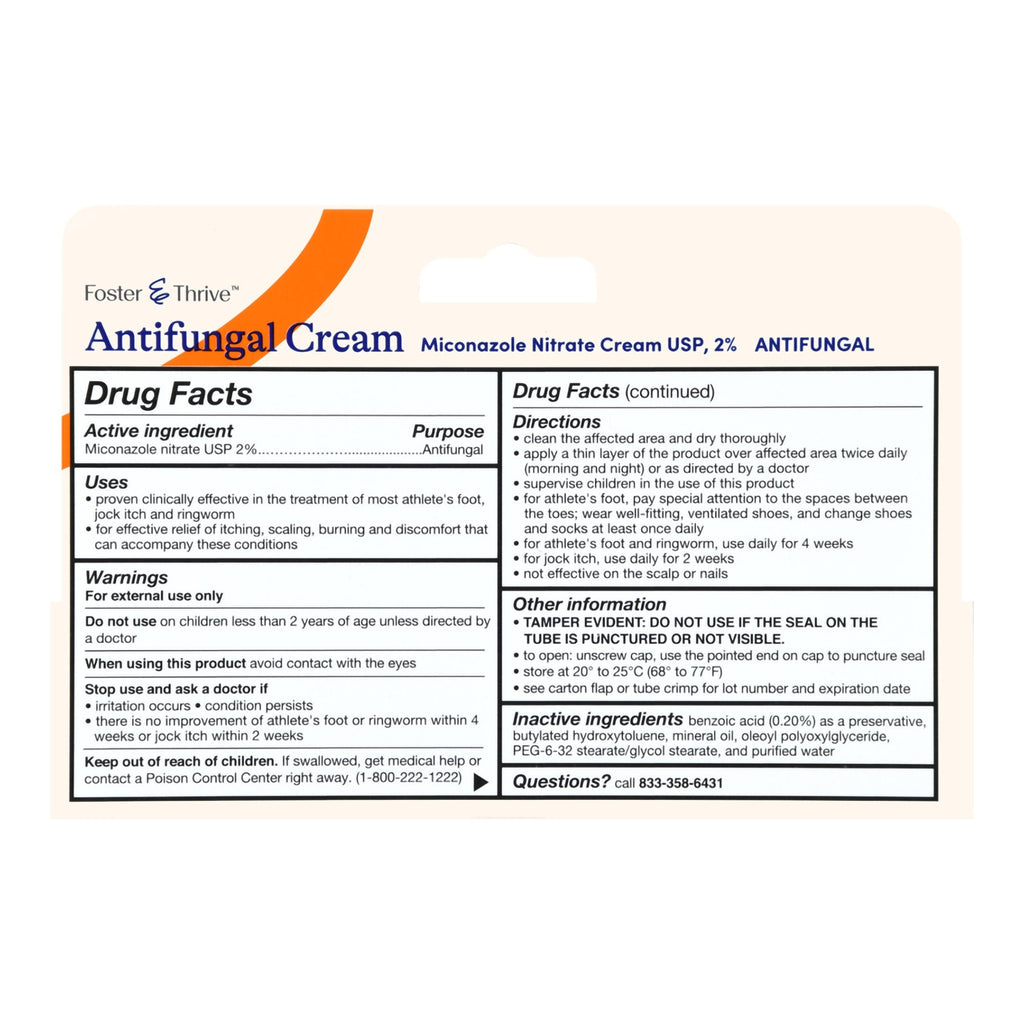 Foster & Thrive™ Antifungal Cream Miconazole Nitrate 2% 70677100001