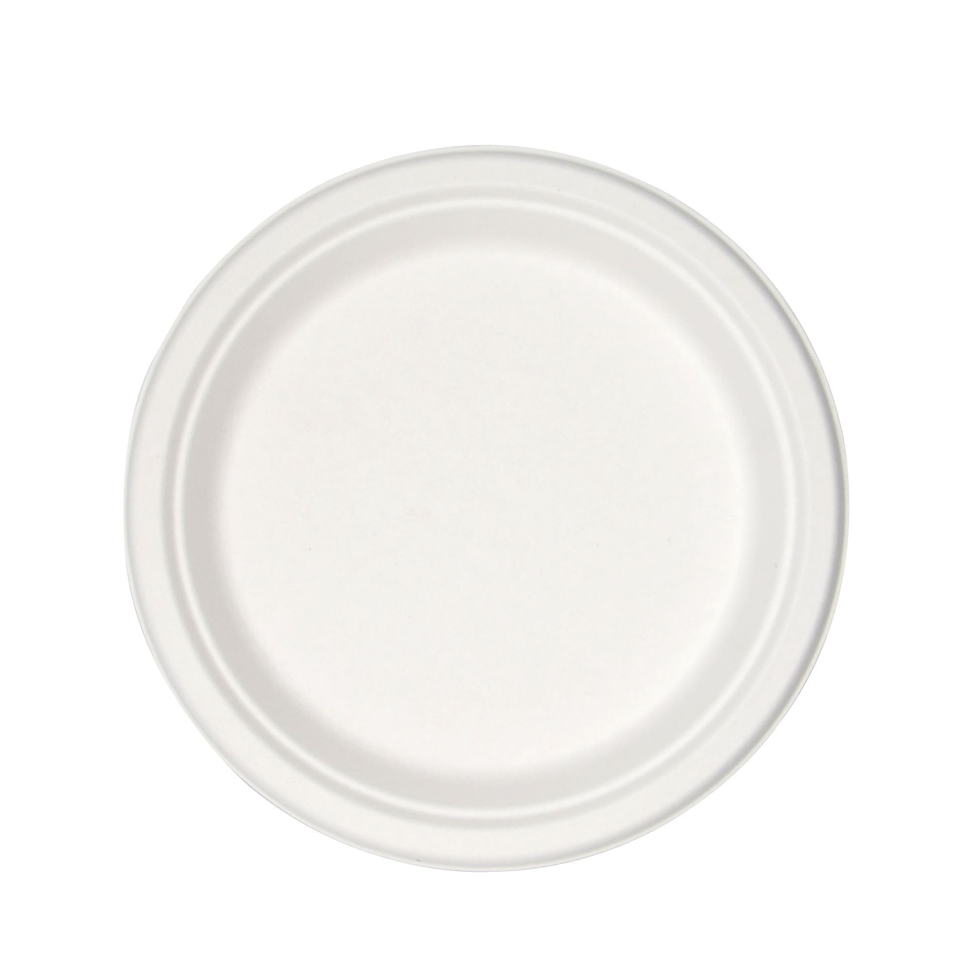 Molded Fiber Plate Medd Max White Single Use P009