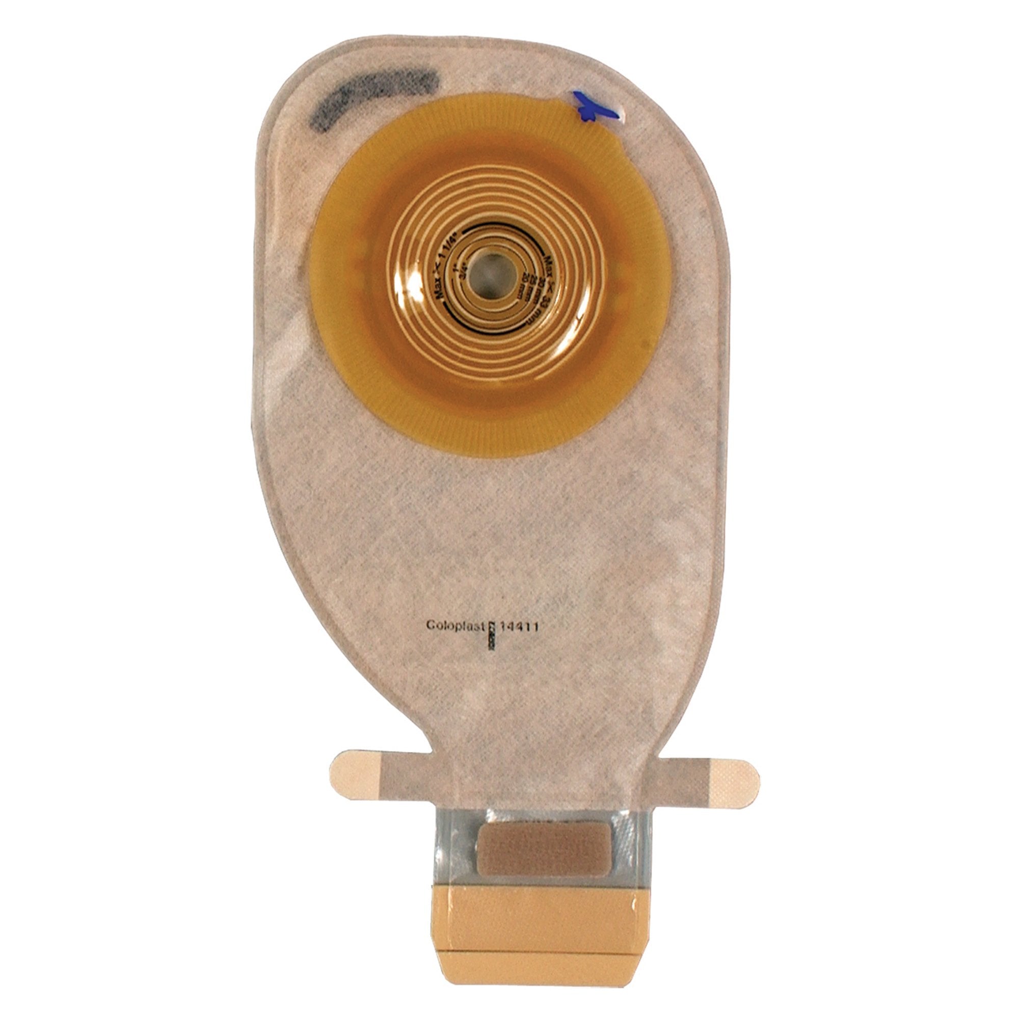 Assura® New Generation EasiClose™ One-Piece Drainable Opaque Ostomy Pouch, 11¼ Inch Length, 3/4 to 1¼ Inch Stoma 14411