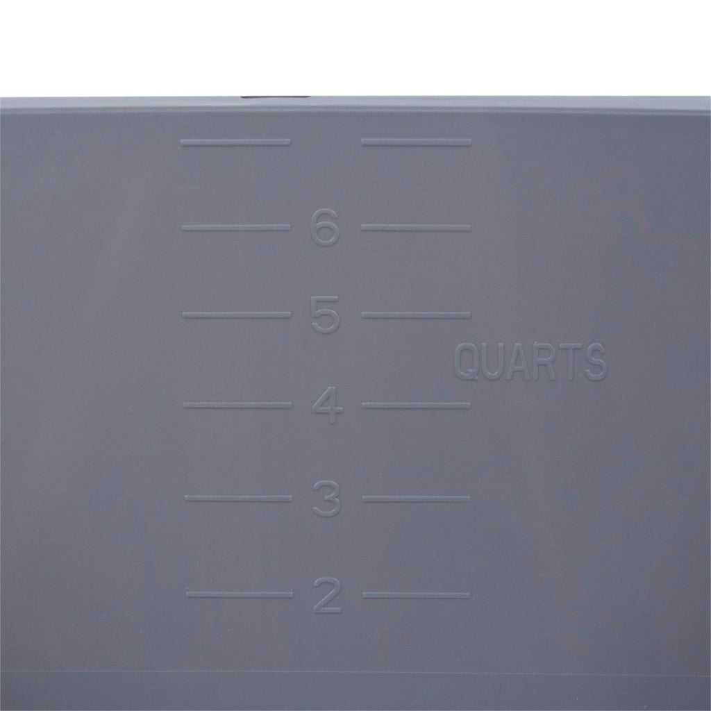 McKesson Wash Basin, Rectangle, 7 Quart, Gray 56-80342