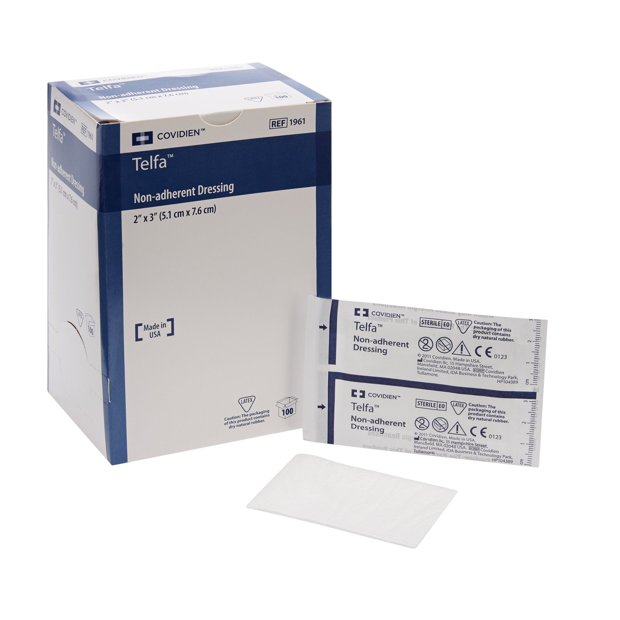 Telfa™ Ouchless Nonadherent Dressing, 2 x 3 Inch 1961