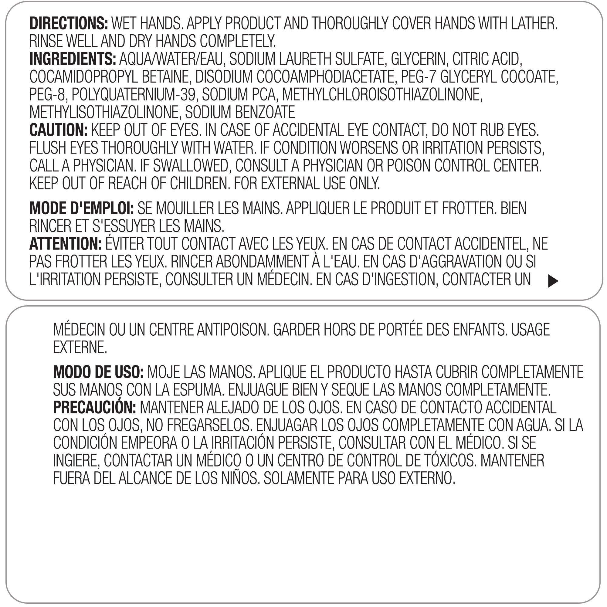 Provon® Clear and Mild Foam Handwash, 1200 mL Dispenser Refill Bottle, Unscented 1941-02