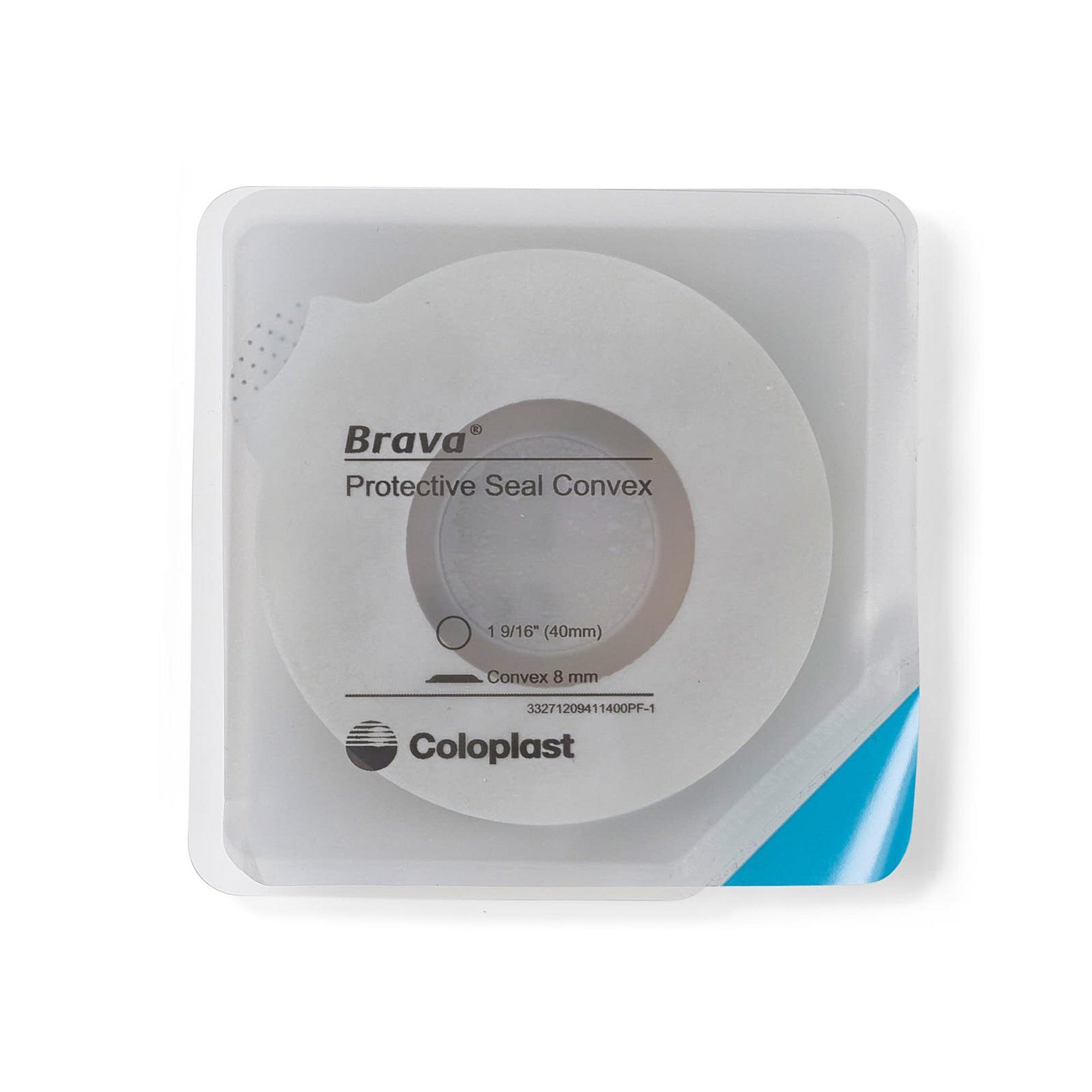 Ostomy Seal Brava® Convex, Starter Hole 1-9/16 Inch (40mm) 12094