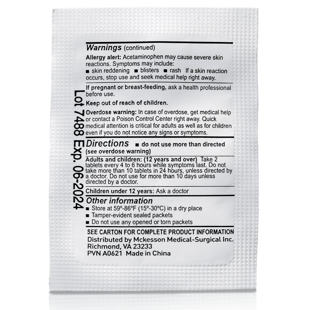McKesson Acetaminophen Pain Relief 82467