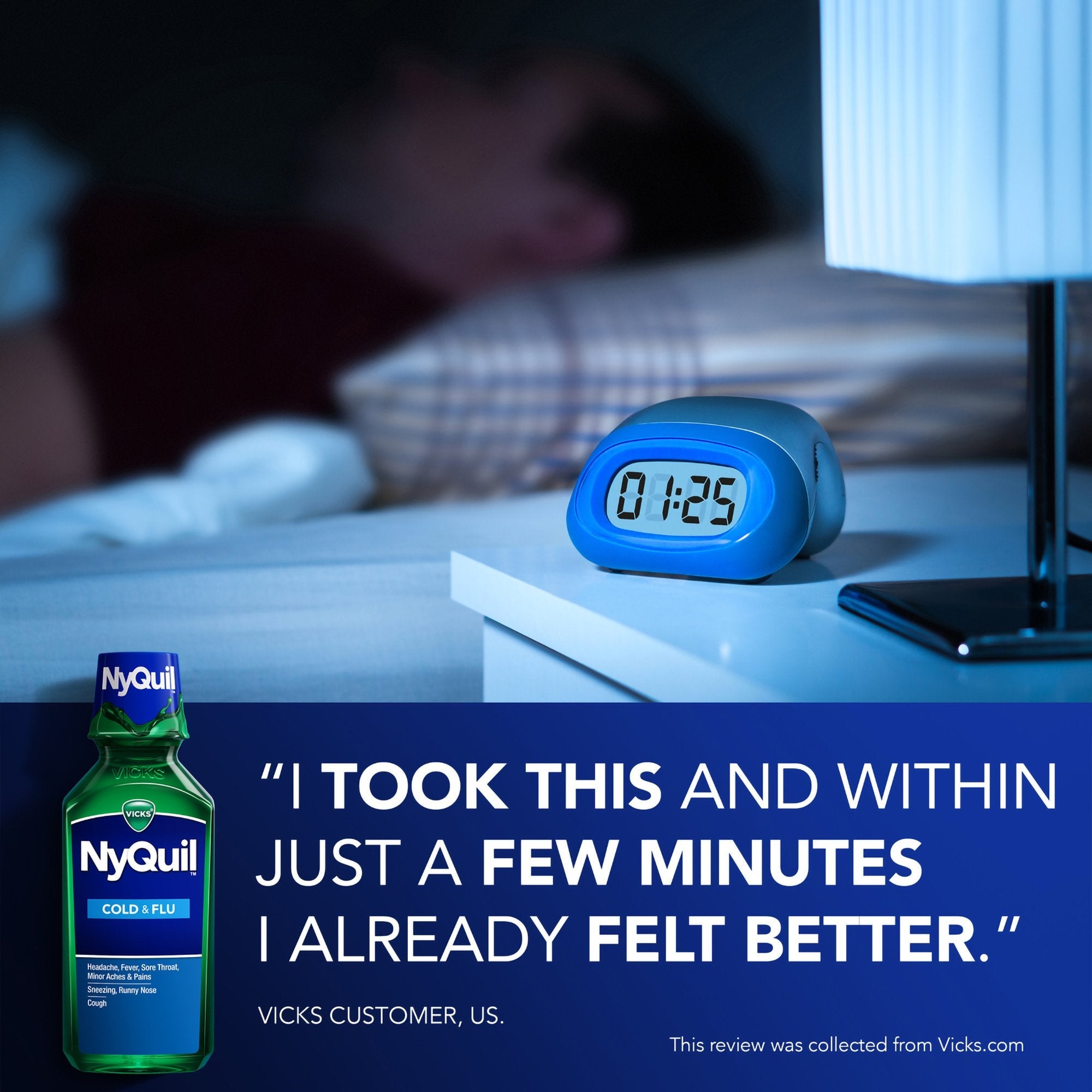Vicks NyQuil Cold & Flu Nighttime Relief Liquid 37000080708