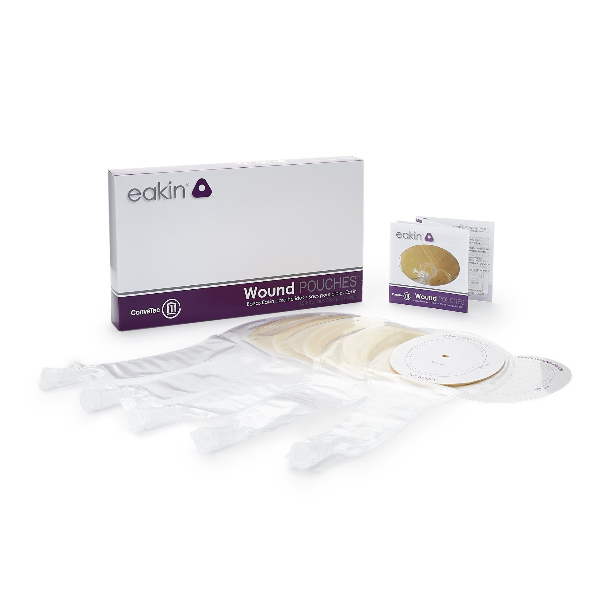 Eakin® Fistula and Wound Drainage Pouch, 108 x 75mm Cutting Area 839261