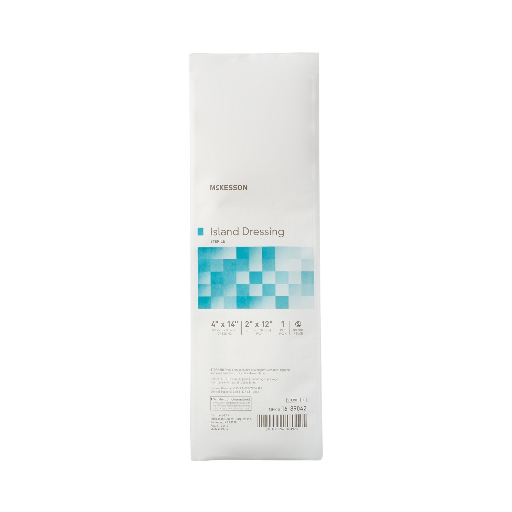 McKesson White Adhesive Dressing, 4 x 14 Inch 16-89042