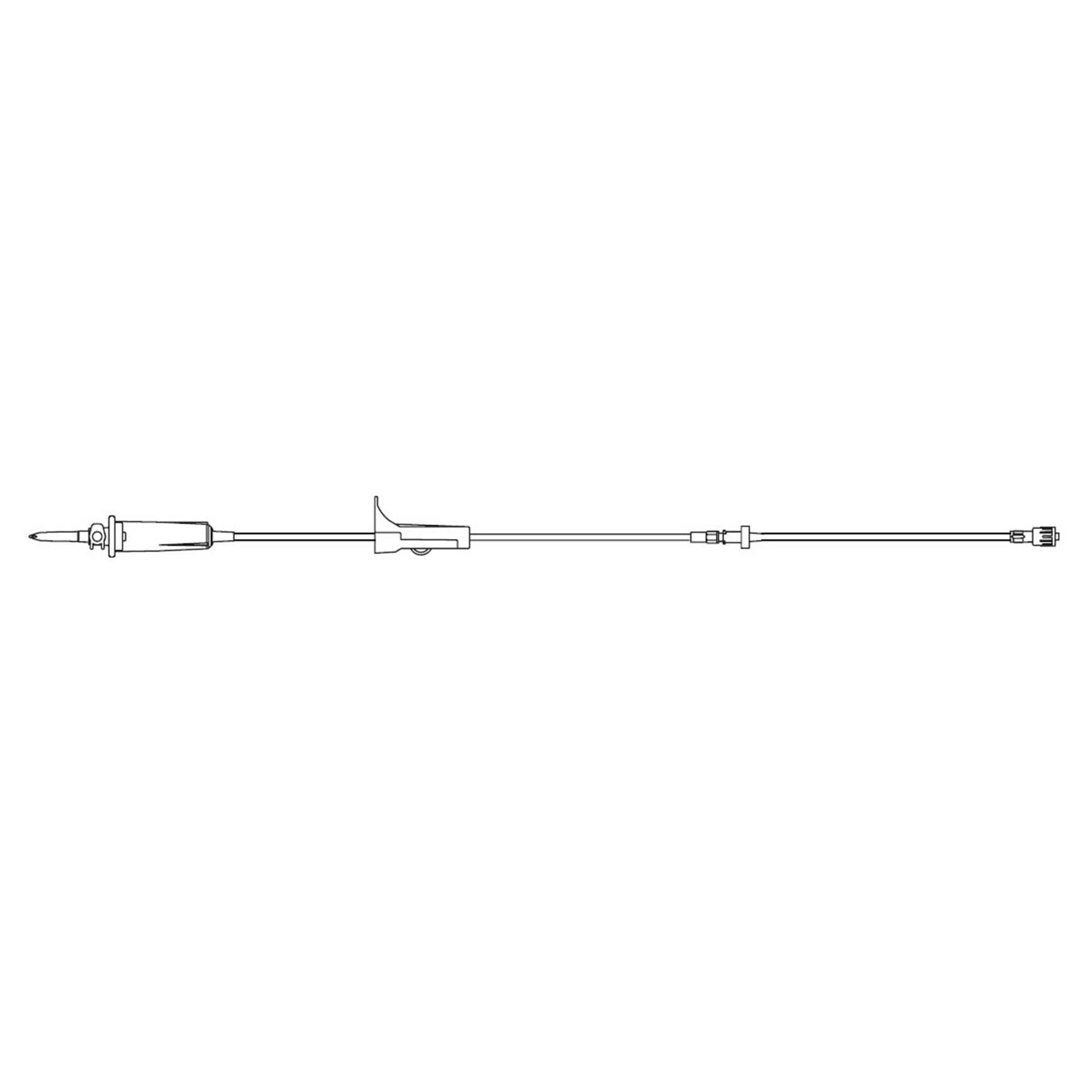 IV Pump Set Vista® Pump Without Ports 15 Drops / mL Drip Rate Without Filter 108 Inch Tubing Solution - V9905