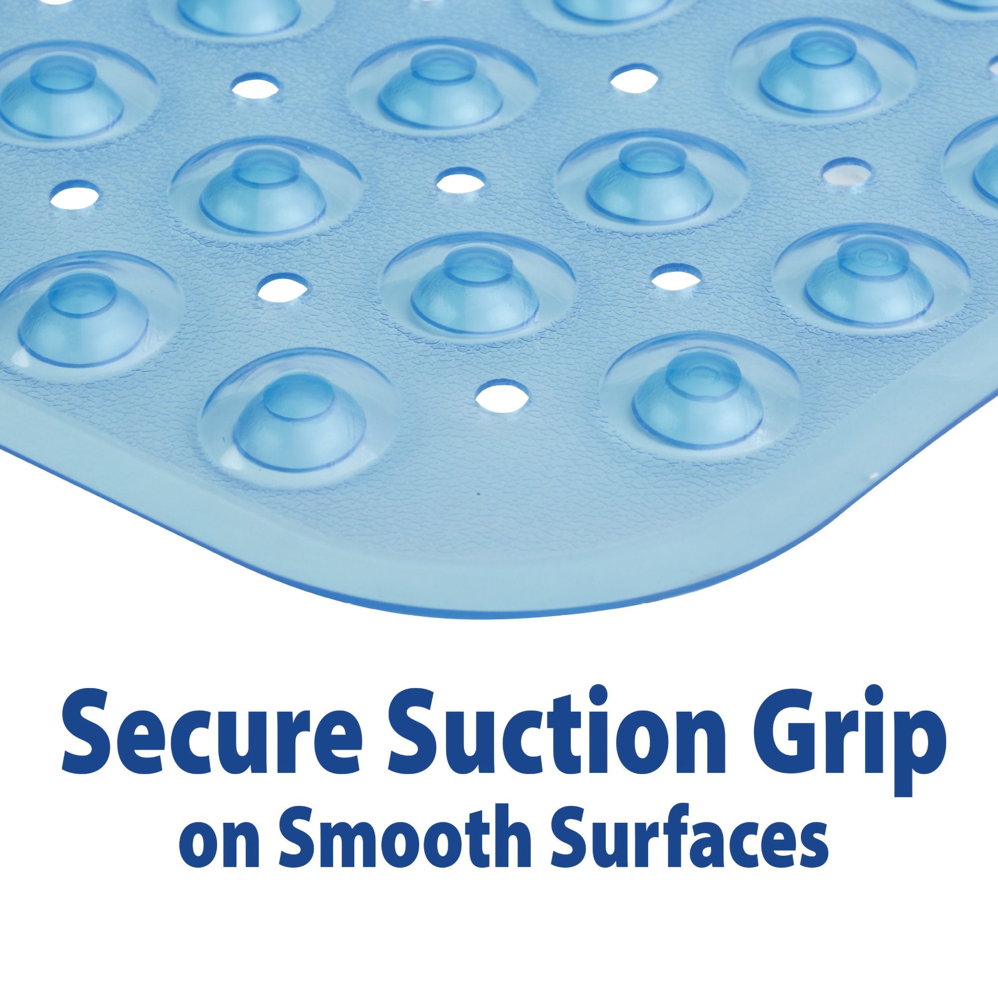 Theracare Bathtub Mat, Antifungal, Blue, 15 x 27 Inch 19-110