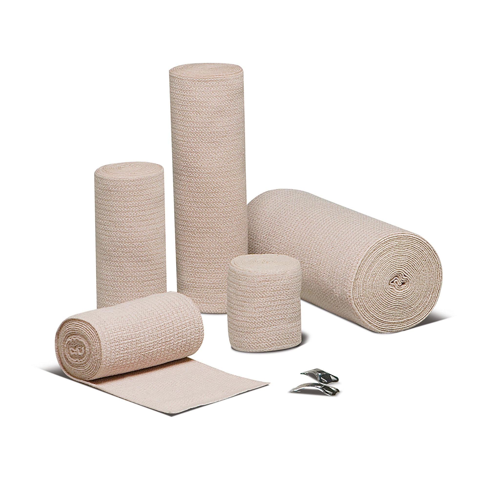 REB® LF Clip Detached Closure Elastic Bandage, 4 Inch x 5 Yard 16400000
