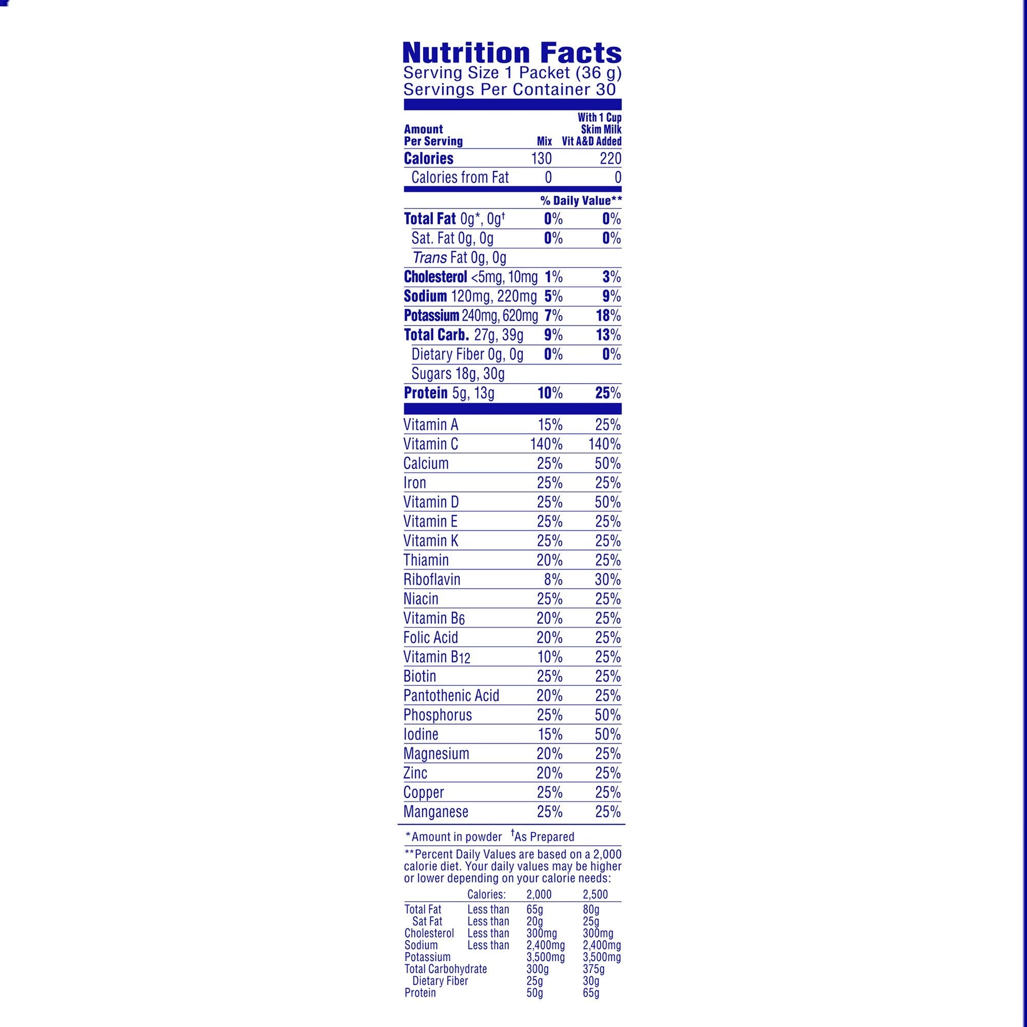Carnation Breakfast Essentials® Vanilla Nutritional Drink 10050000530622