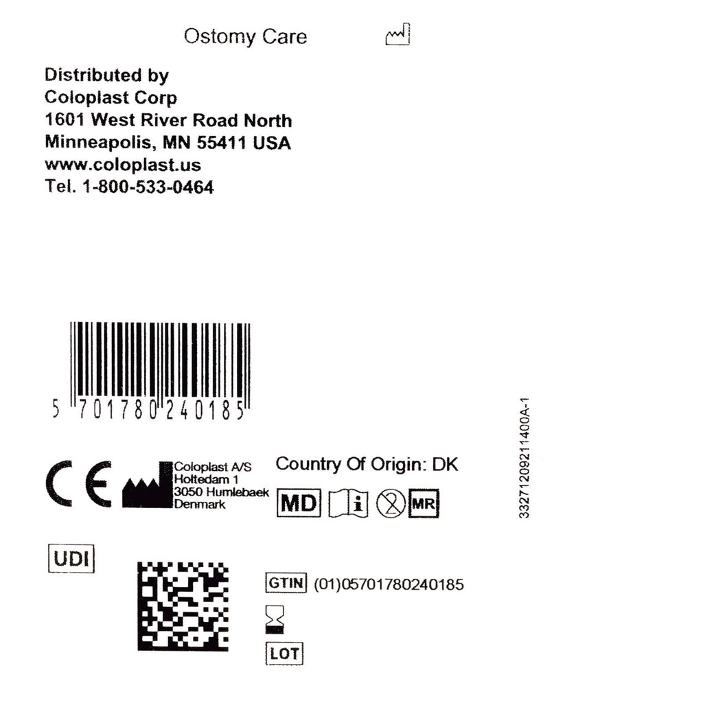 Ostomy Seal Brava® Convex, Starter Hole 1-3/16 Inch (30mm) 12092