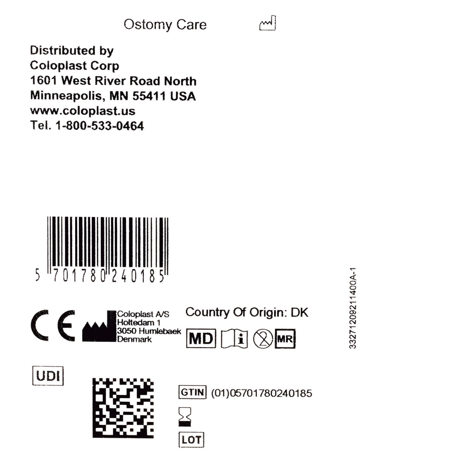 Ostomy Seal Brava® Convex, Starter Hole 1-3/16 Inch (30mm) 12092