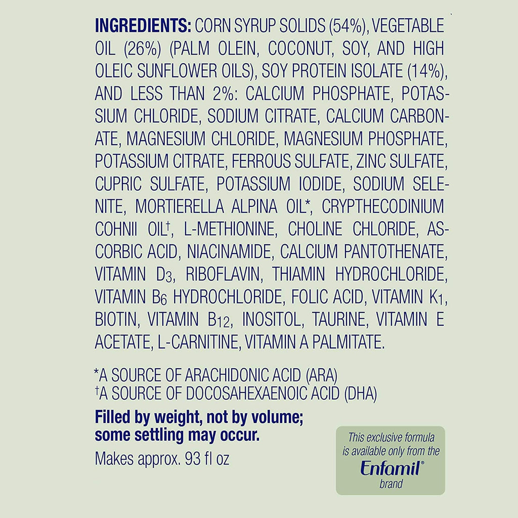 Enfamil® ProSobee® Lipil® Powder Infant Formula, 12.9-ounce can 121401