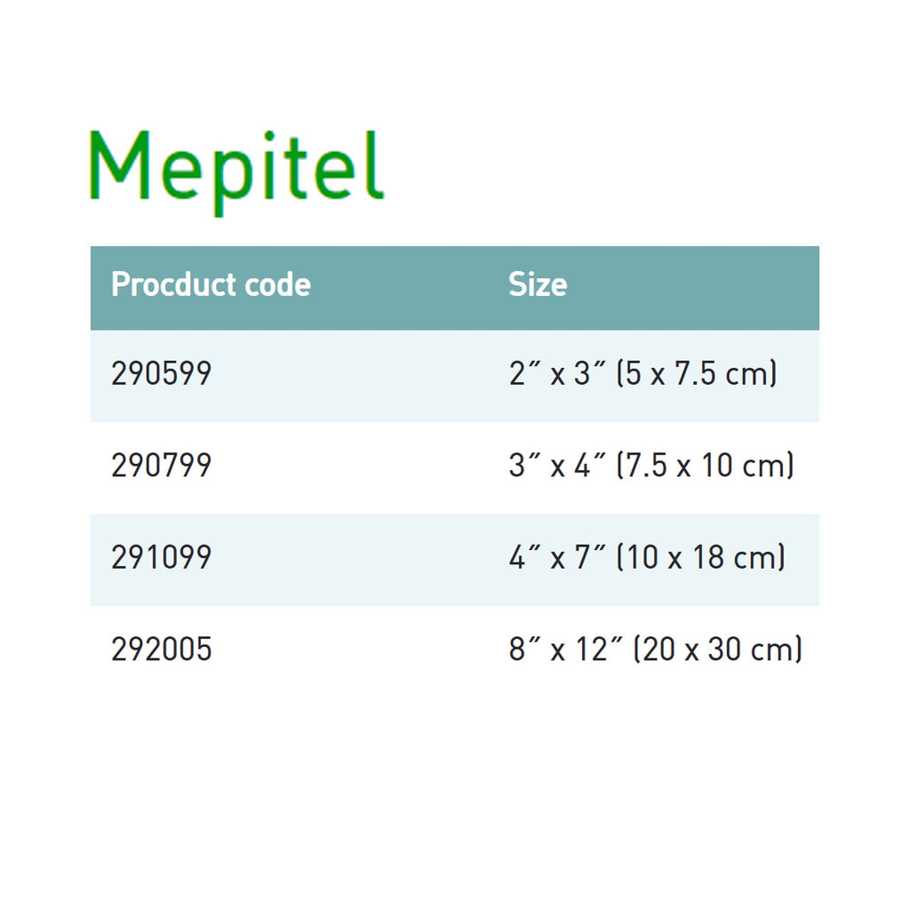 Mepitel® Wound Dressing, 2 x 3 inch 290599