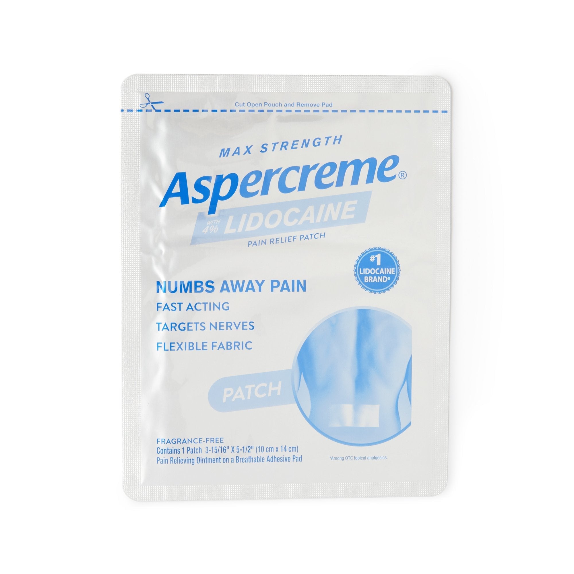 Aspercreme® Max Strength with Lidocaine 4% Pain Relief Patches 04116705840