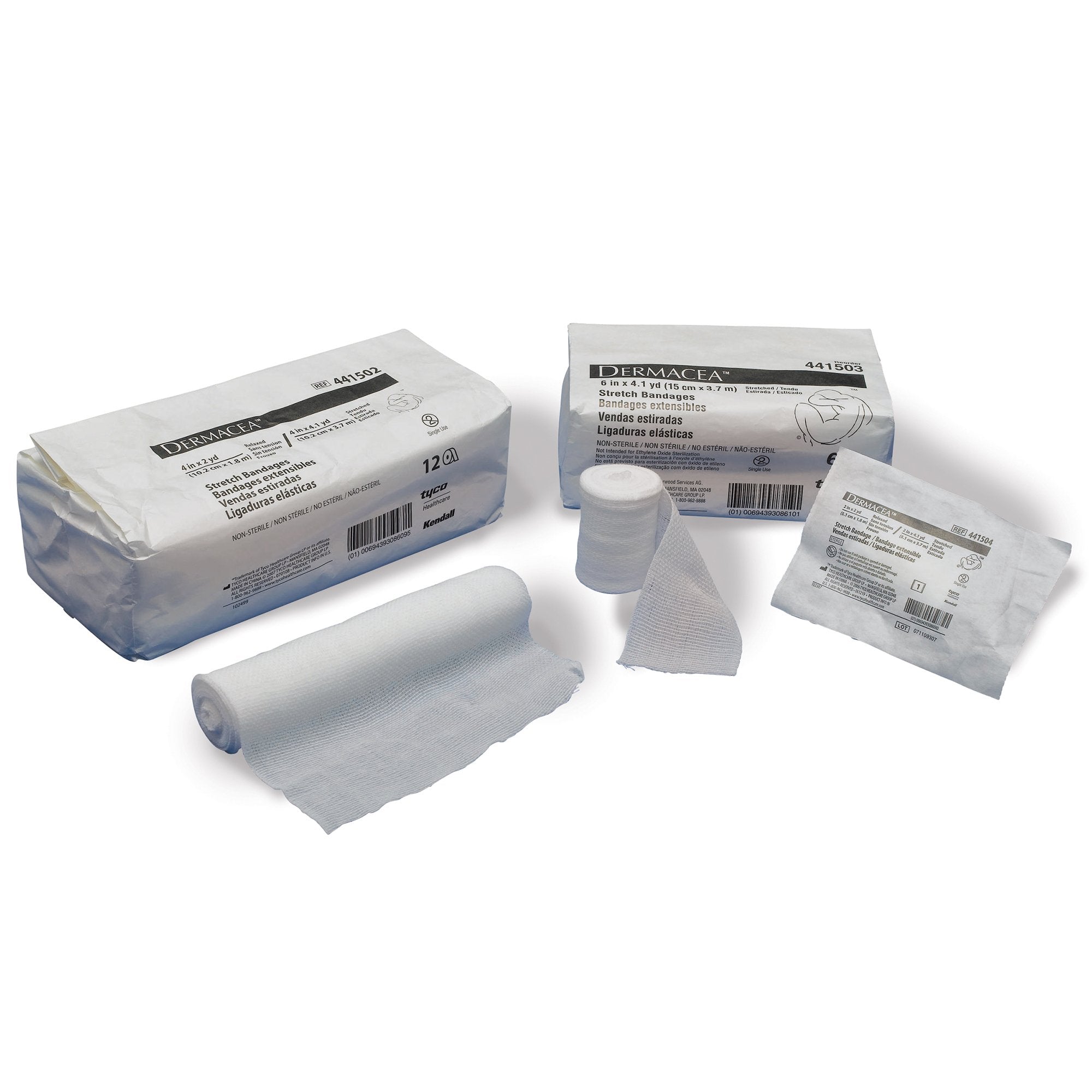 Dermacea™ Sterile Conforming Bandage, 6 Inch x 4 Yard, 1-Ply 441507