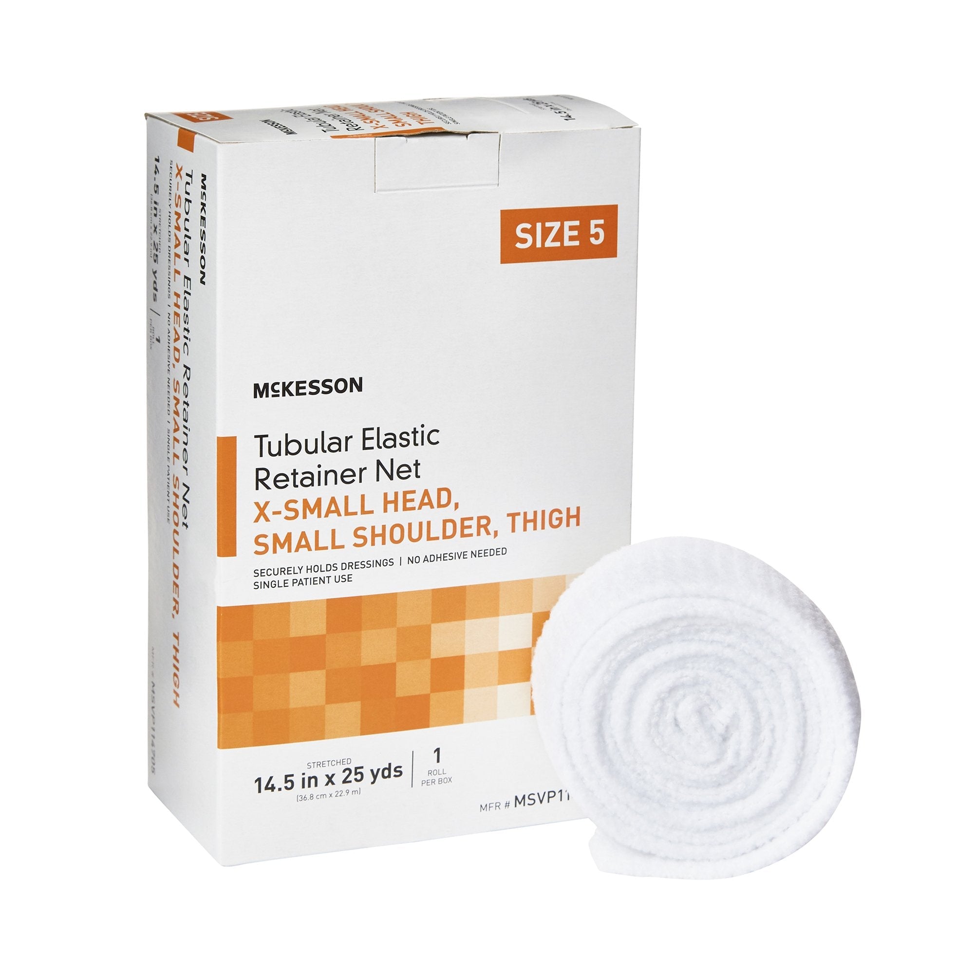 McKesson Tubular Bandage, 14-1/2 Inch x 25 Yard, Size 5 MSVP114705