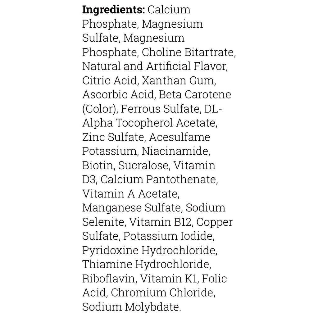 FruitiVits® Powder Vitamins & Minerals for Restrictive Therapeutic Diets, Orange 812539021414
