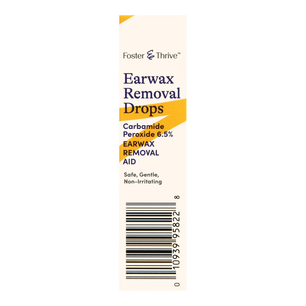 Foster & Thrive™ Earwax Removal Drops Carbamide Peroxide 6.5%, 0.5 Ounce 70677115401