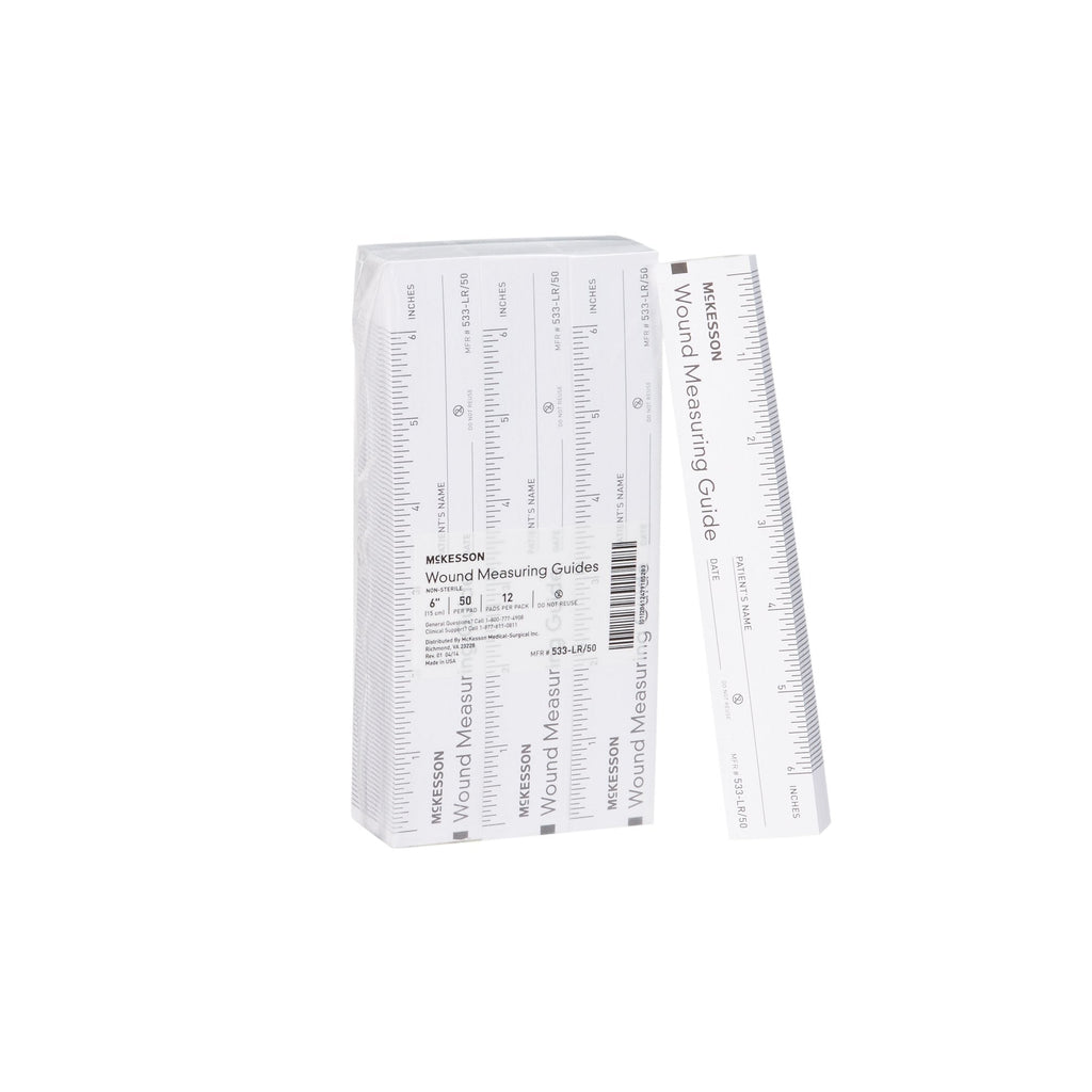McKesson Nonsterile Paper Wound Measuring Guide, 6 Inch 533-LR/50
