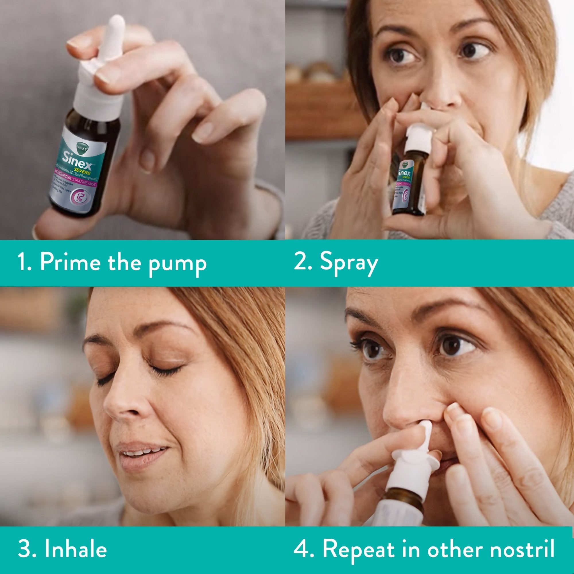 Vicks Sinex™ Severe Nasal Decongestant Moisturizing Spray 32390002326