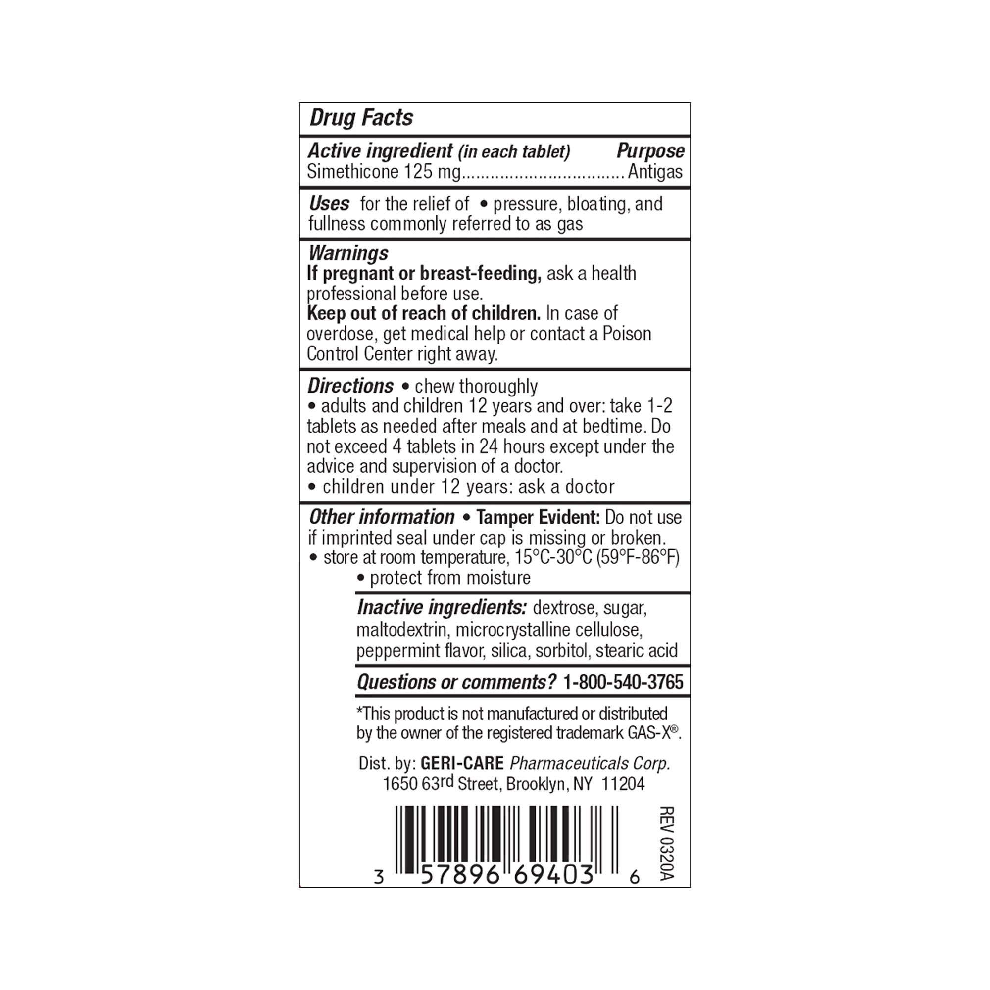 Geri-Care® Simethicone Gas Relief 694-03-GCP