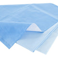 QUICK CHECK* H500 Sterilization Wrap White / Blue 45 X 45 Inch Dual Layer SMS Polypropylene Steam / EO Gas / Hydrogen Peroxide - 34198