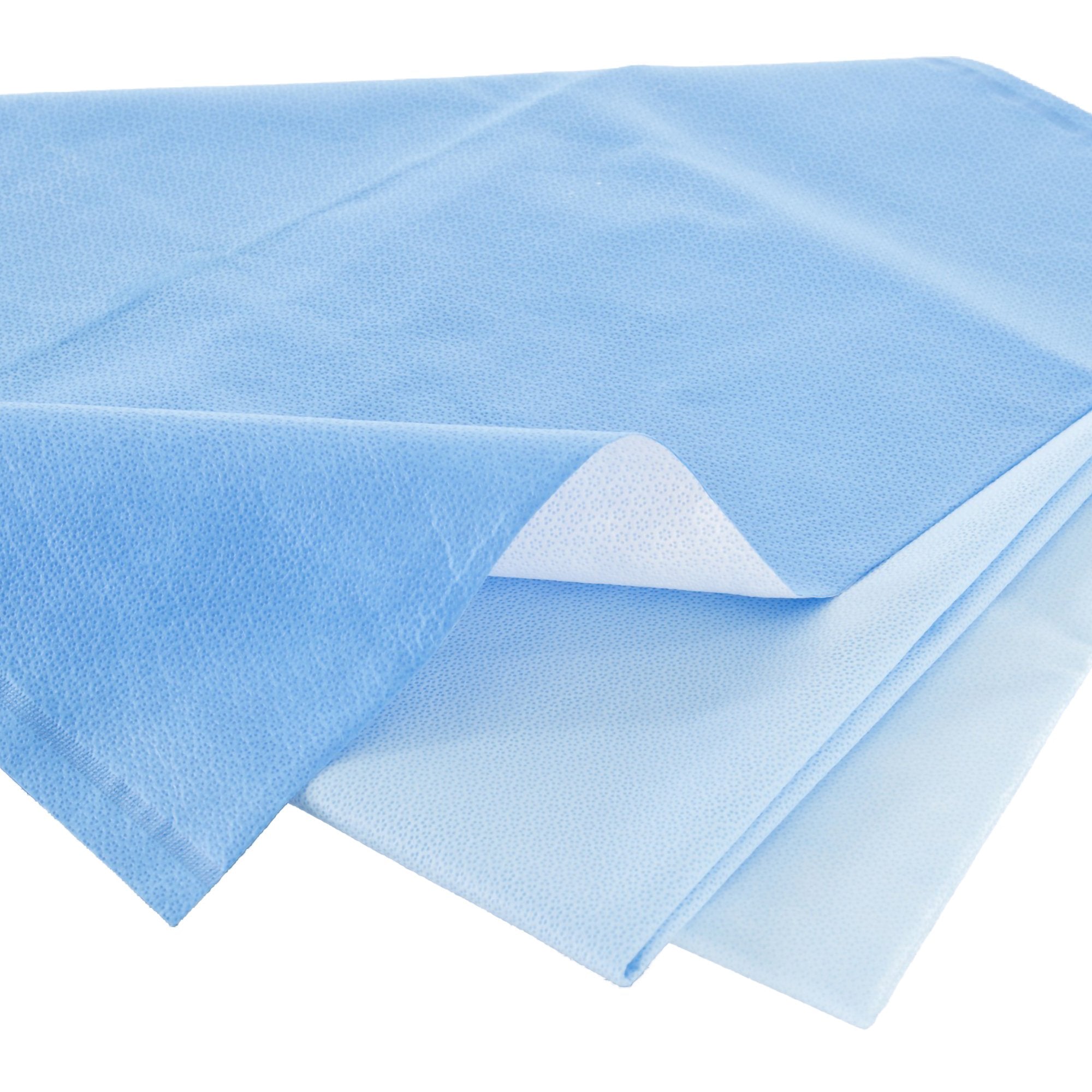 QUICK CHECK* H500 Sterilization Wrap White / Blue 45 X 45 Inch Dual Layer SMS Polypropylene Steam / EO Gas / Hydrogen Peroxide - 34198