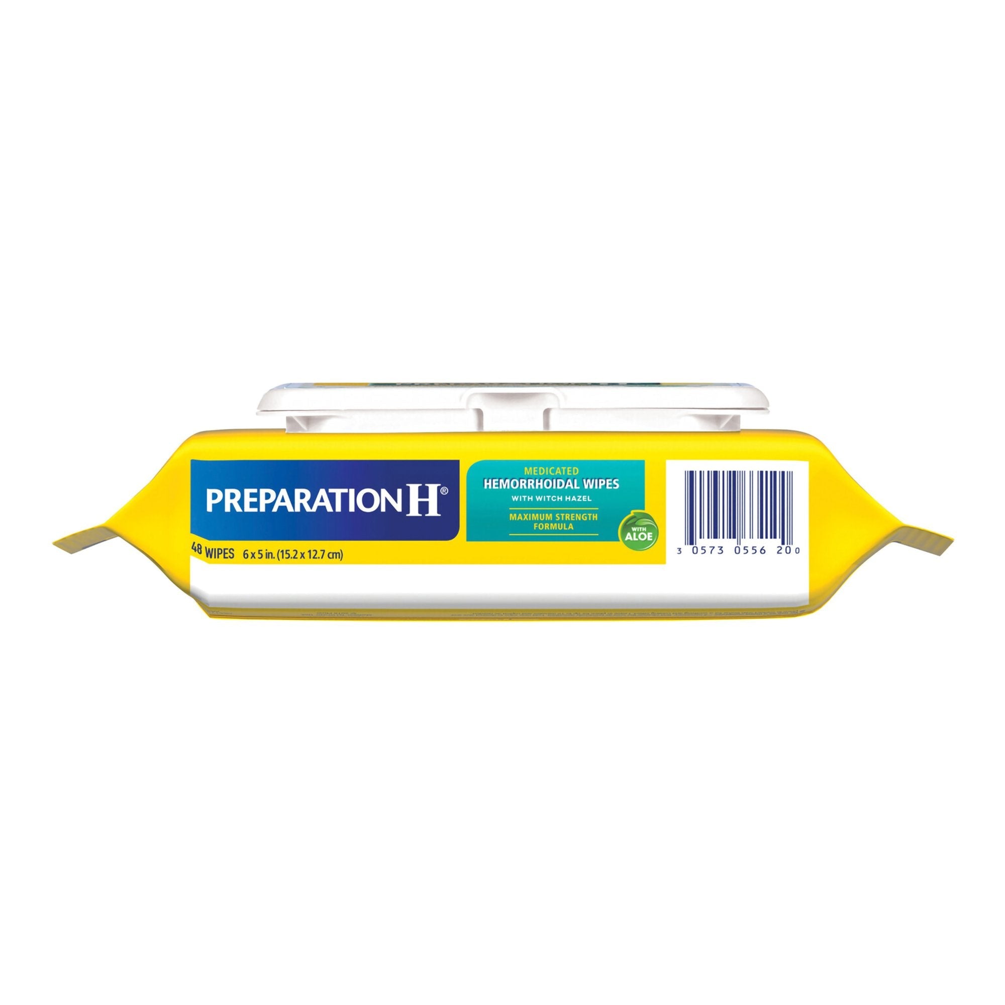 Preparation H® Medicated Hemorrhoidal Wipes w/ Witch Hazel & Aloe, Max Strength 00573055620
