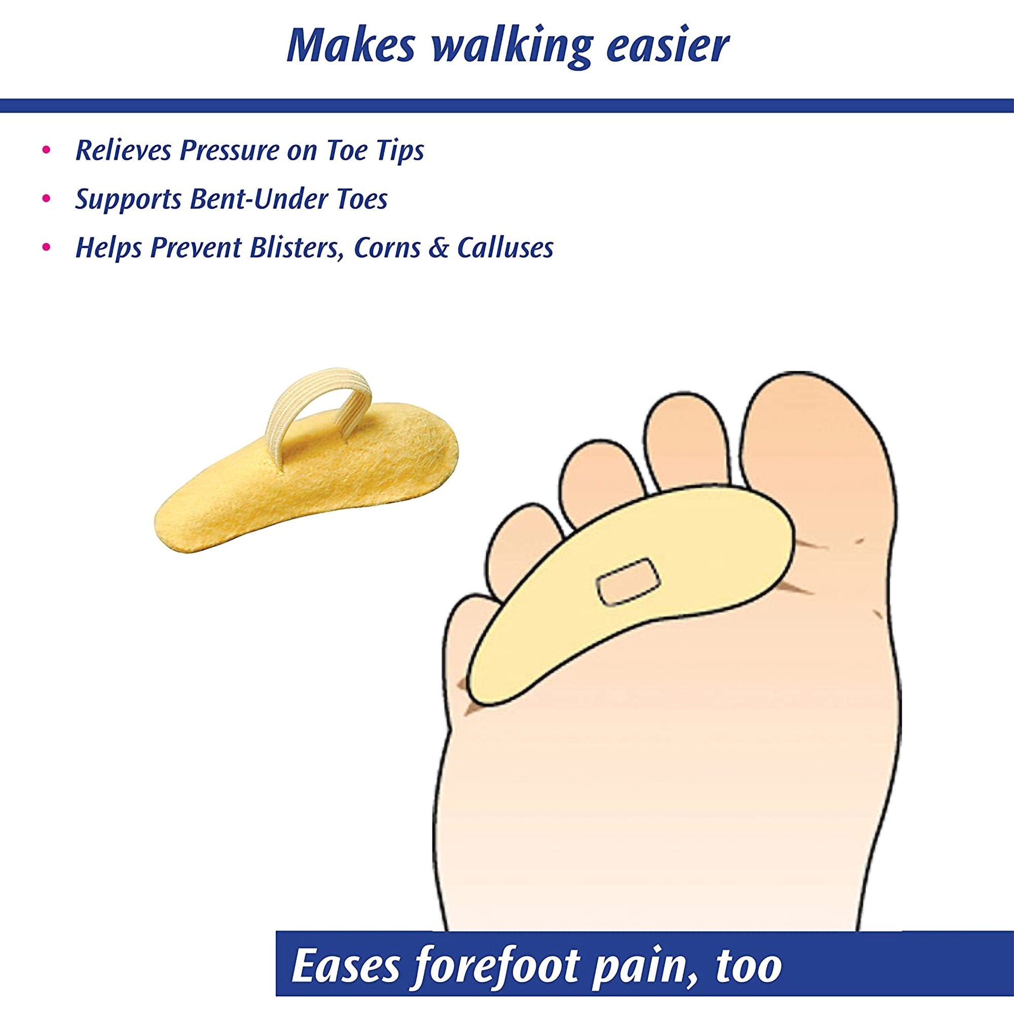 Pedifix® Right Hammer Toe Crest, Large 8154B-LR