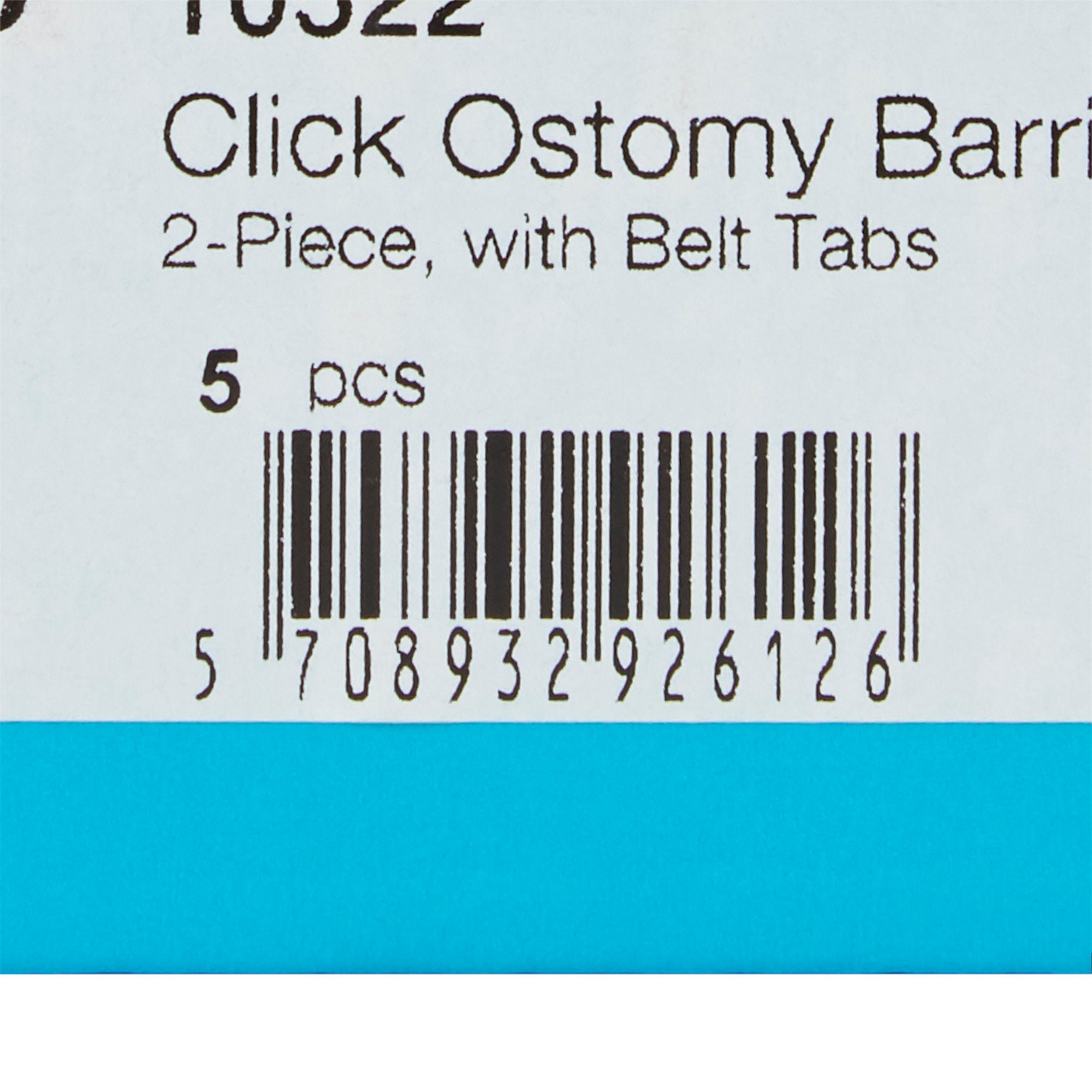 SenSura® Mio Click Ostomy Barrier, Trim to Fit 10 – 55 mm, Blue Match 10522