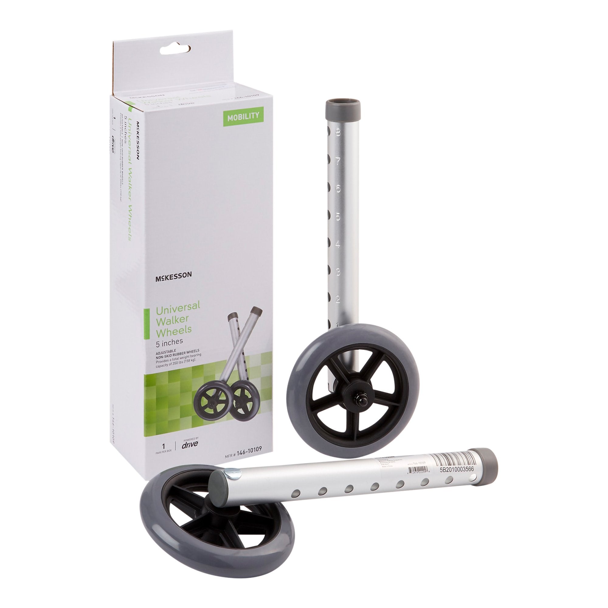 McKesson Walker Wheels, 5-inch Diameter 146-10109
