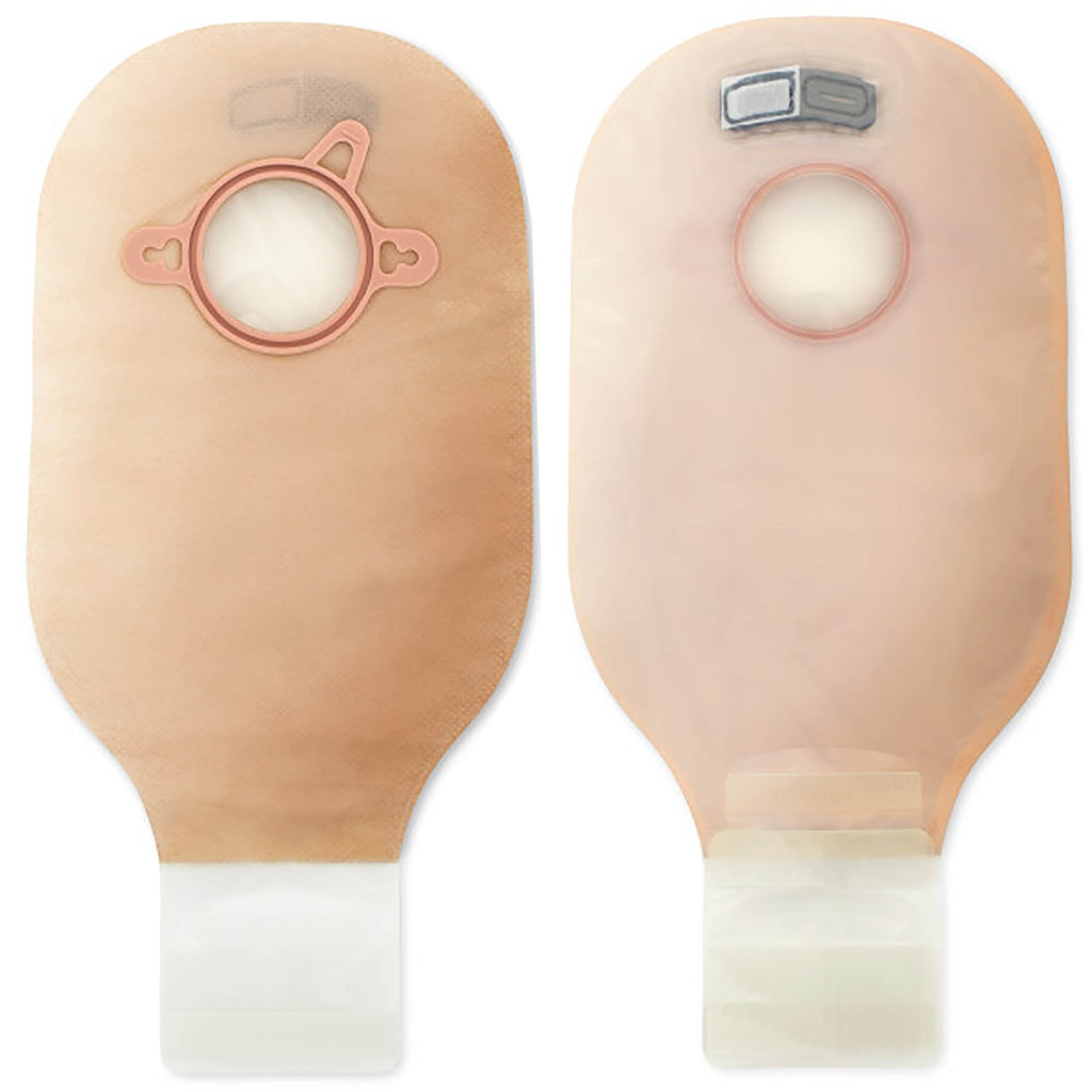 New Image™ 2-Piece Transparent Colostomy Pouch, Pre-cut to Fit 57 mm, Red Match 18193